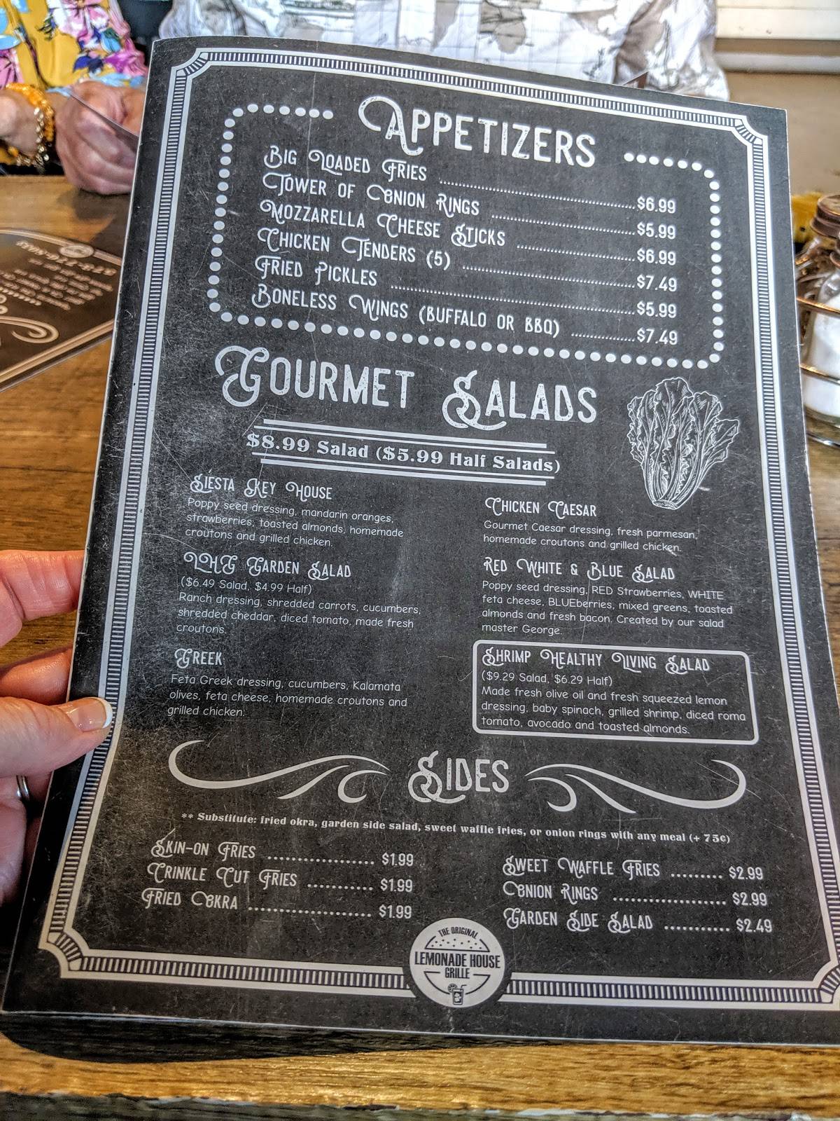 Menu at Lemonade House Grille restaurant, Poplar Bluff
