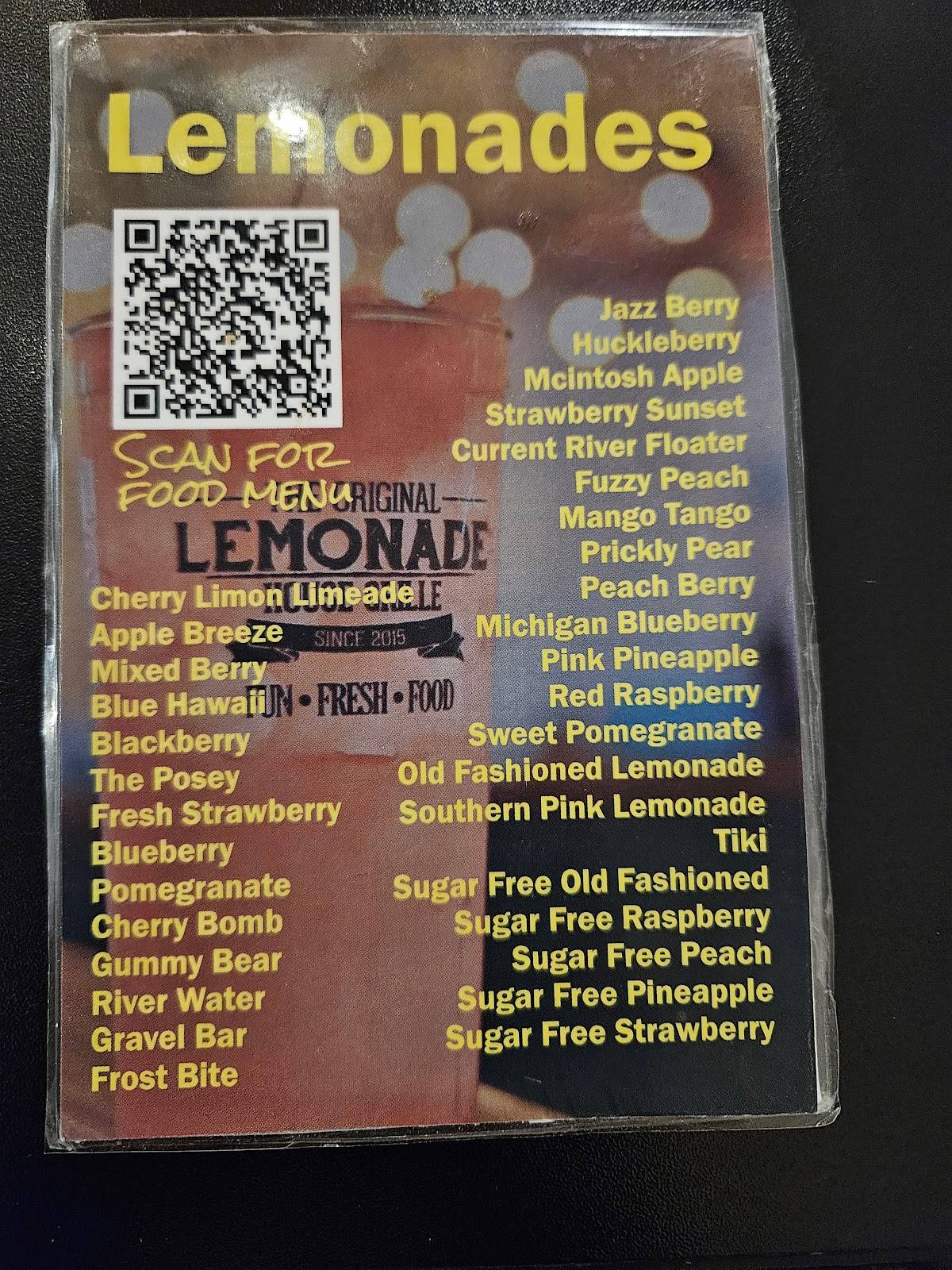 Menu at Lemonade House Grille restaurant, Poplar Bluff