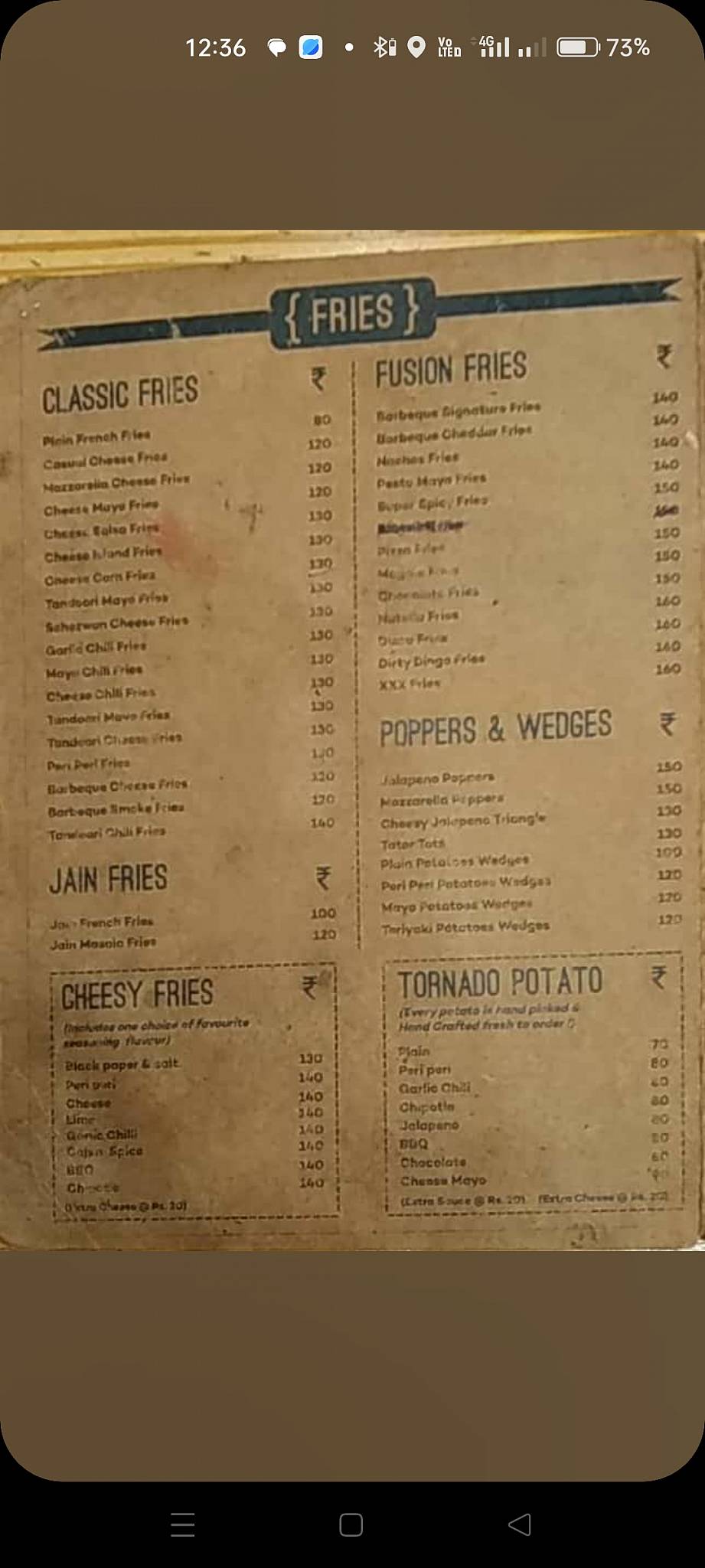 Let's Meet Cafe menu