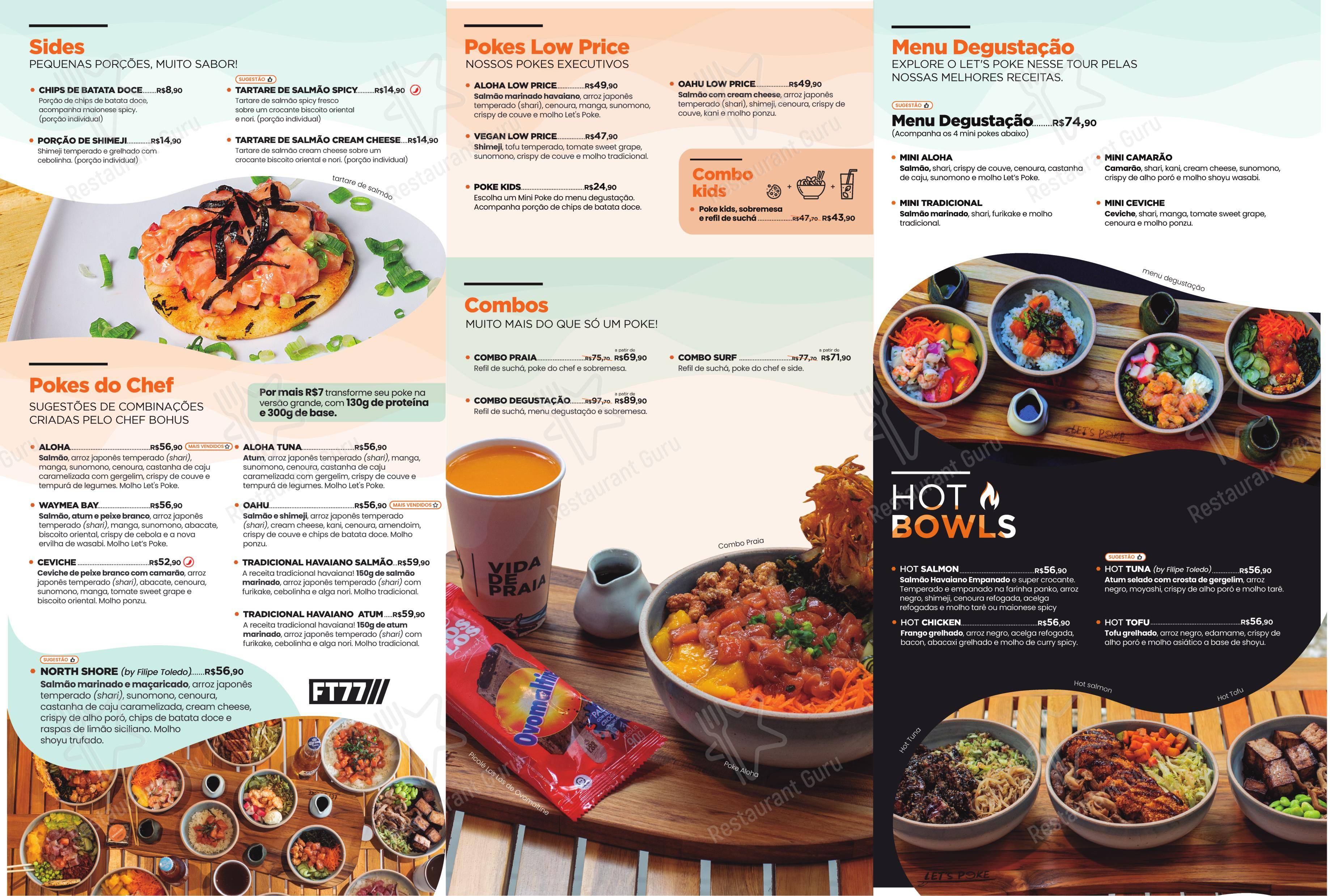 Let's Poke - Itaim - Menu