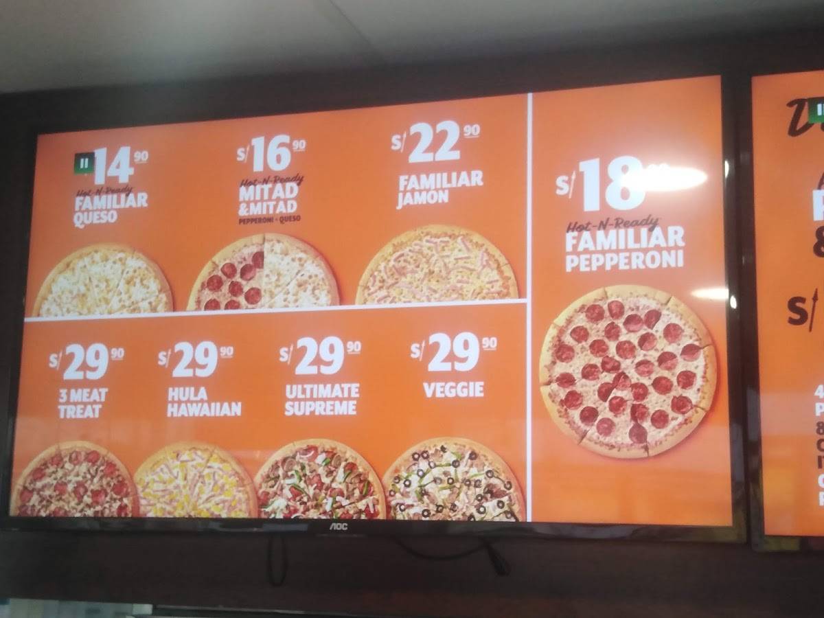 Carta De Pizzería Little Caesars Pizza San Miguel Av Rafael Escardó 605