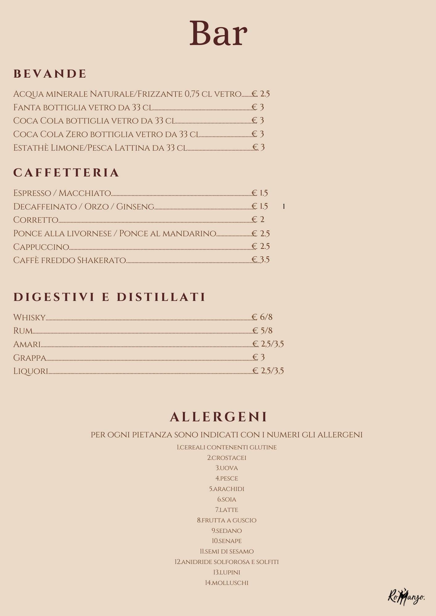 Menu di RoManzolivorno 