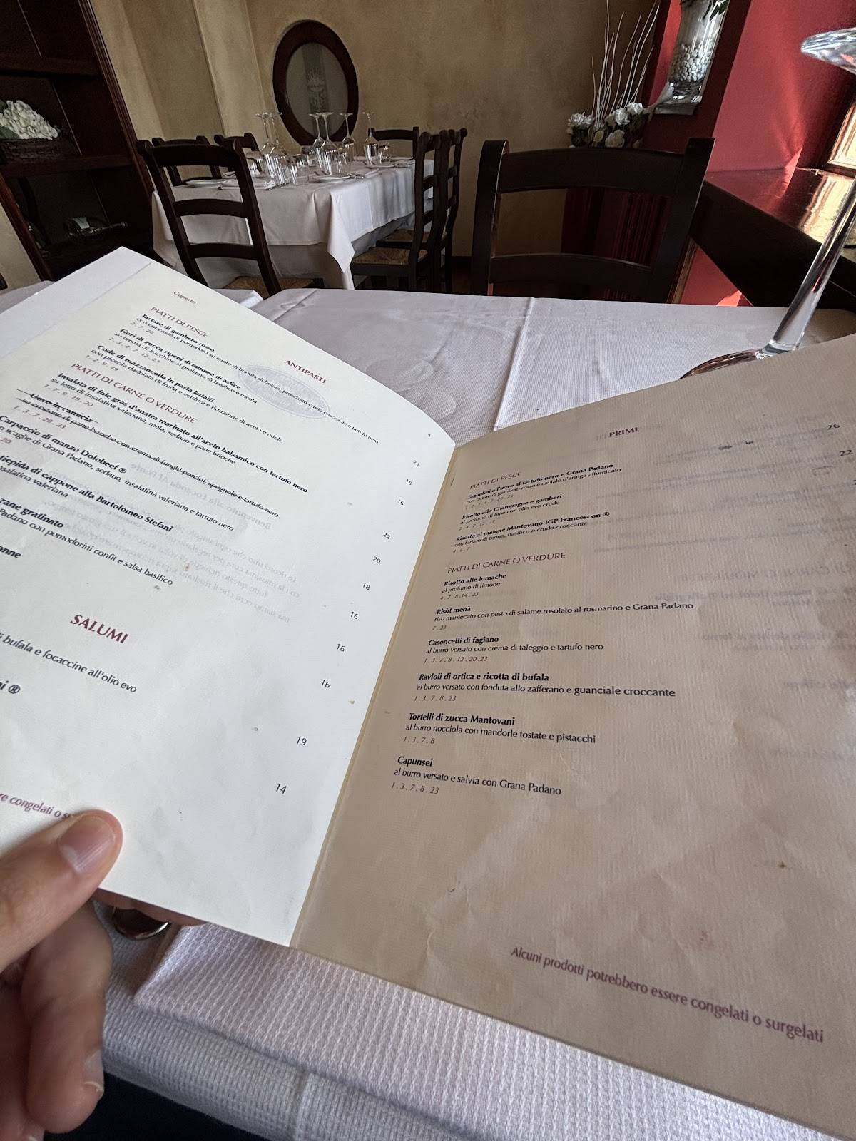 Menu di Locanda Al Ponte 