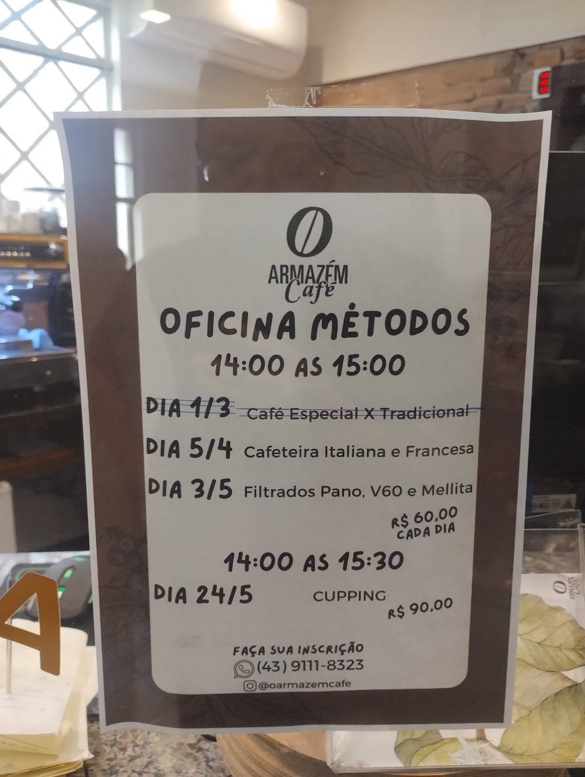 O Armazém Café cardápio