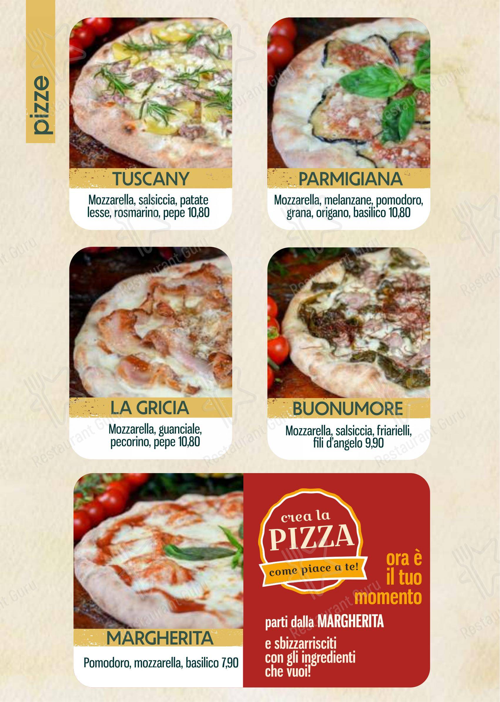 Основное меню per Longevia Gubbio in Gubbio