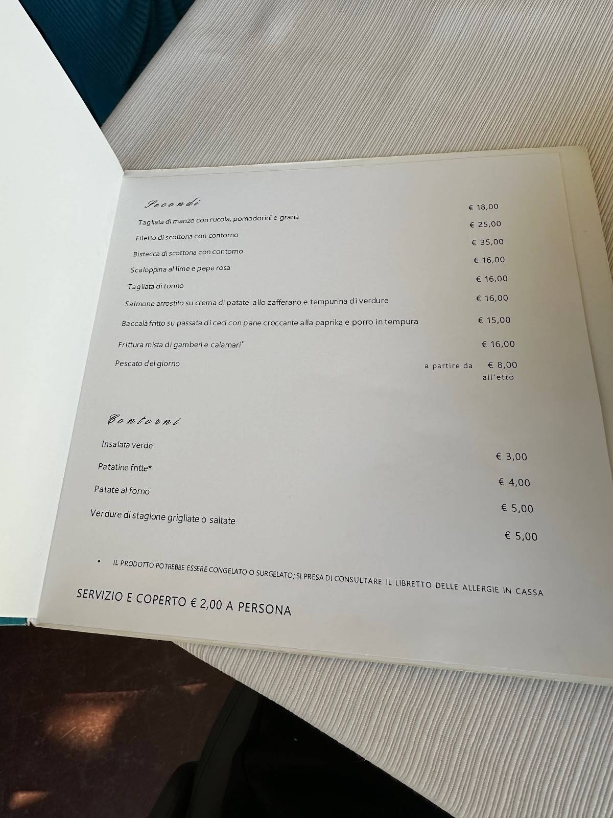 Menu di Lounge Bistrot 