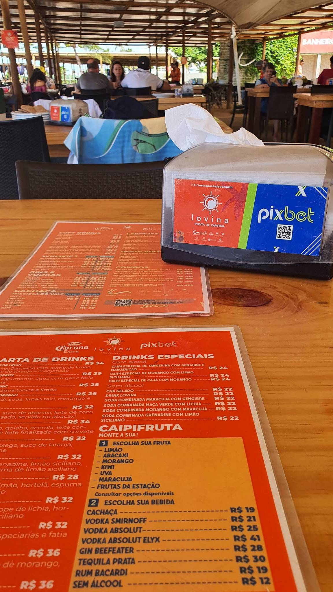 Lovina Ponta de Campina | Bar | Restaurante em Cabedelo cardápio