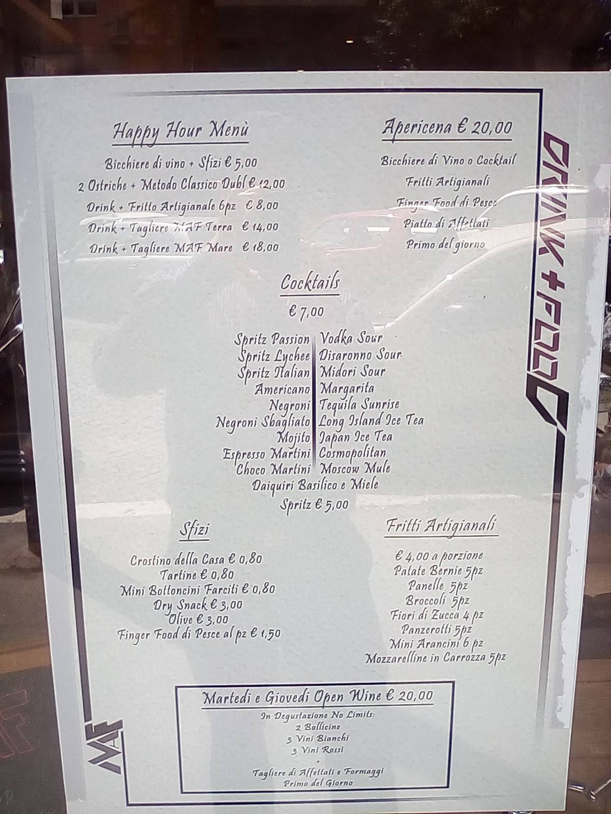 Menu di MAF 