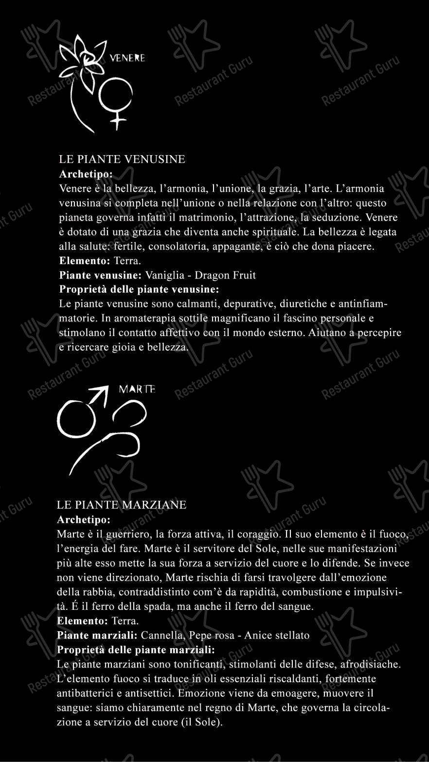 Menu per MOON ristorante