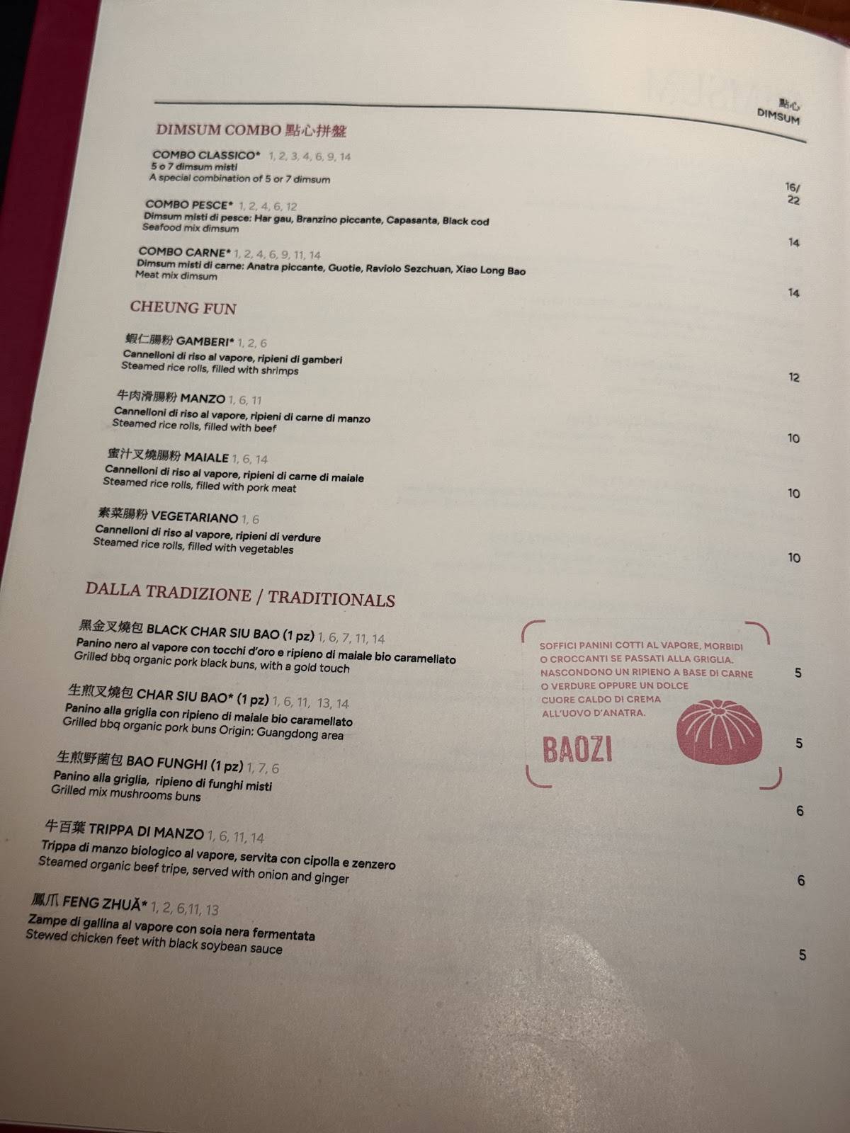 Menu di MU dimsum 