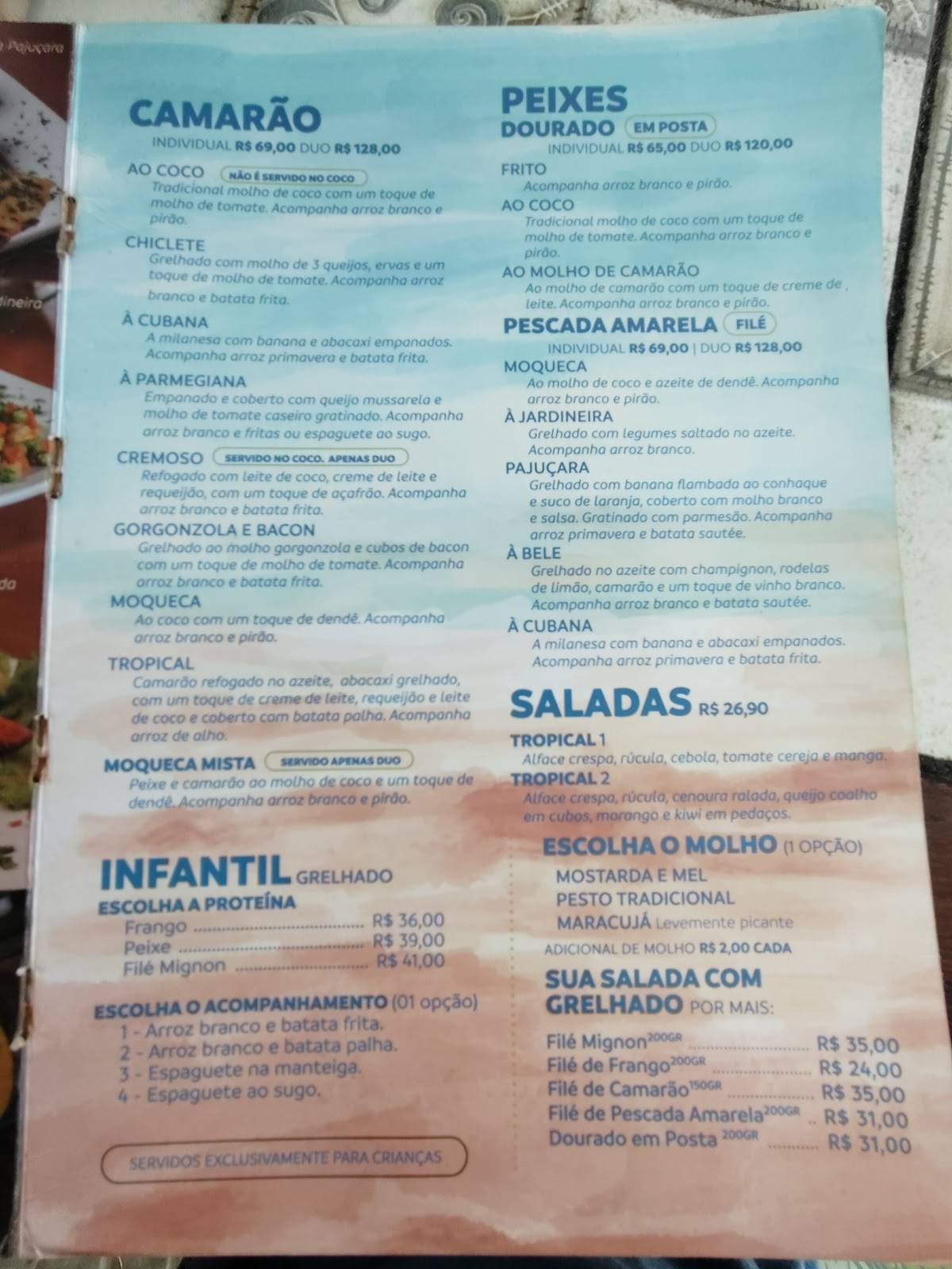 Coconut Maceió - Restaurante e Pizzaria cardápio