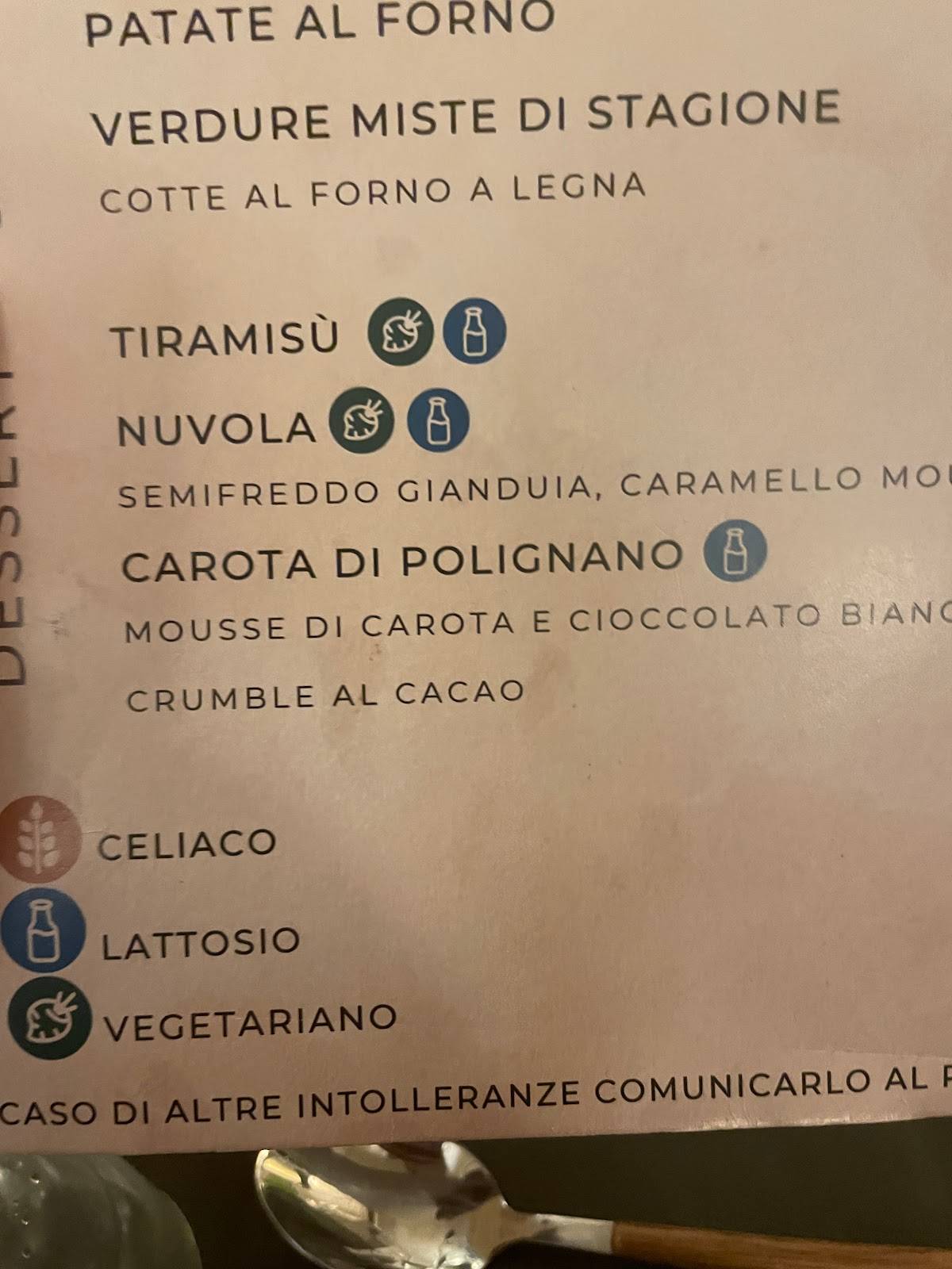 Menu di Madera Restaurant 