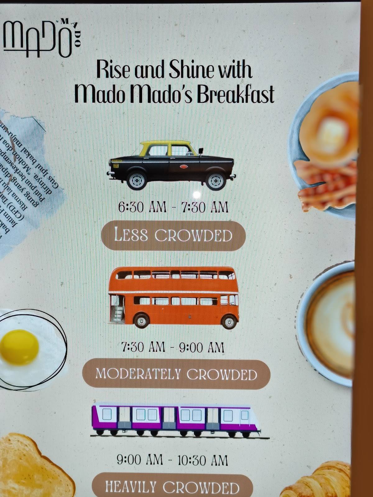 Mado Mado menu