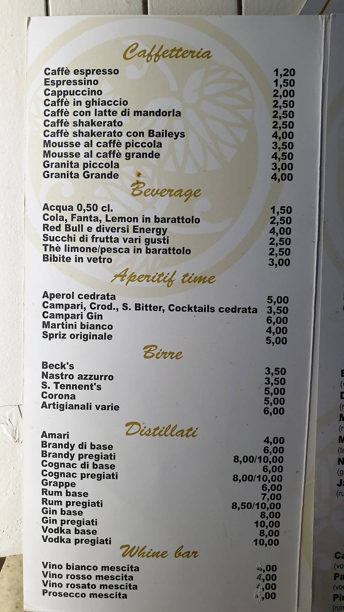 Menu di Mahja 