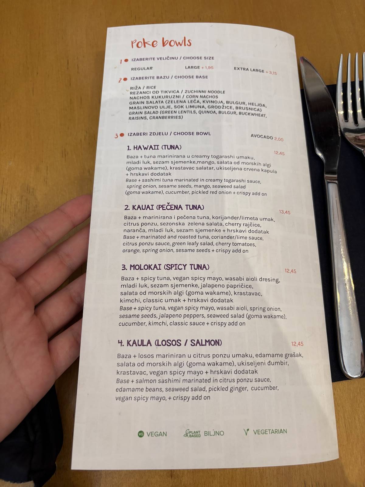 Menu di MakaMaka Acai & Poke Bar Old Town 