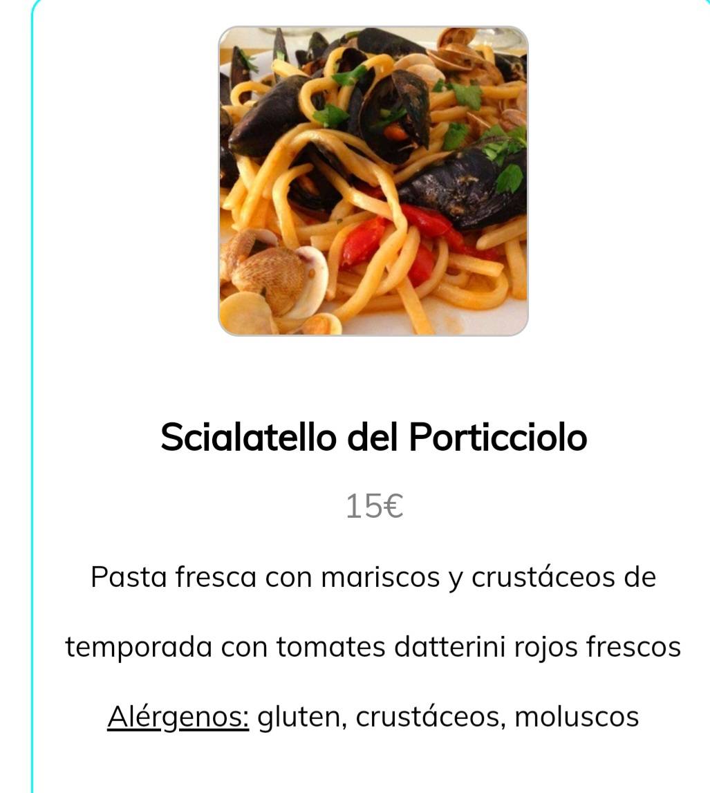 Menu di Mamma Rosa 