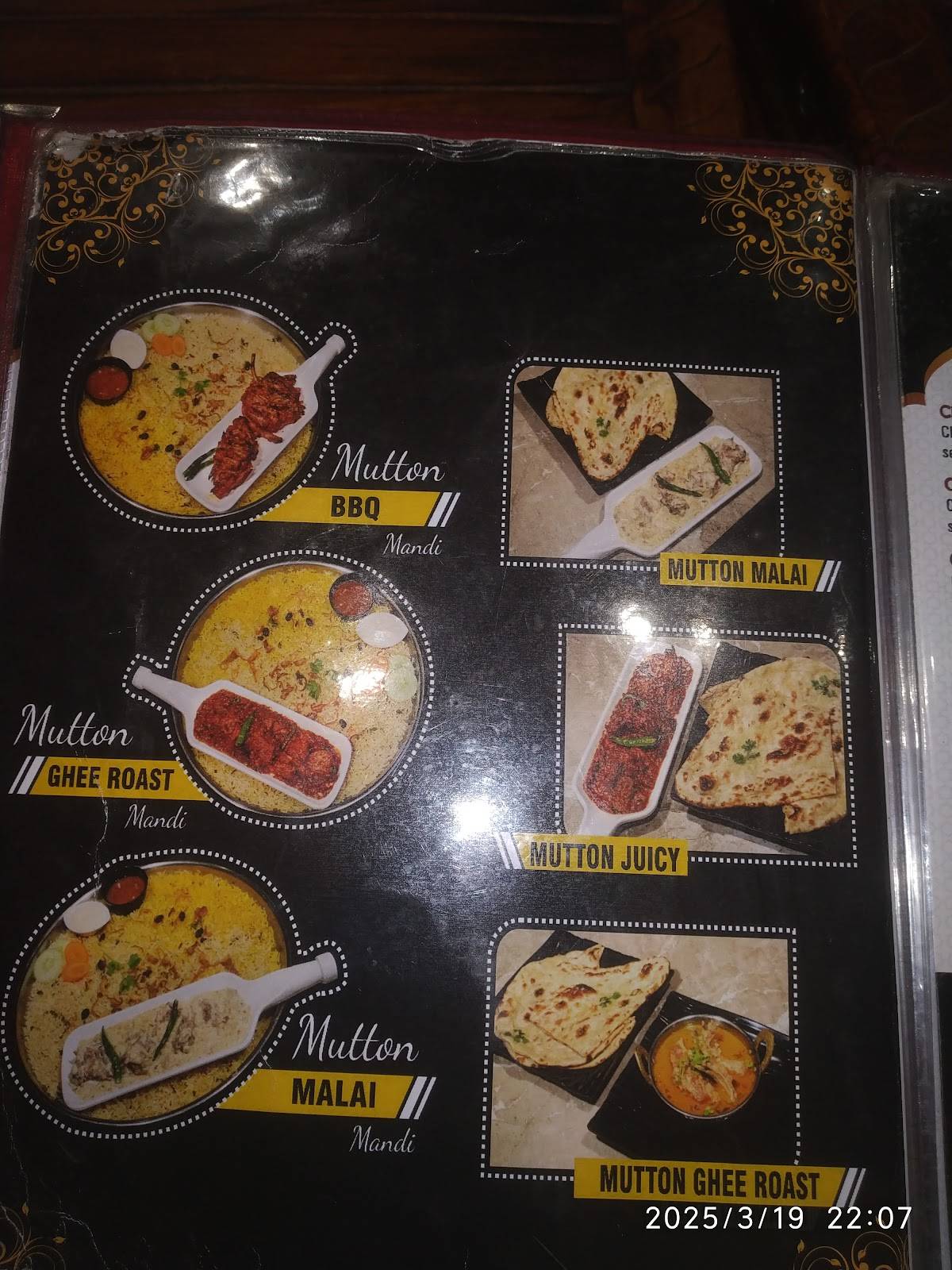 Mandi King Delite Arabian Restaurant menu