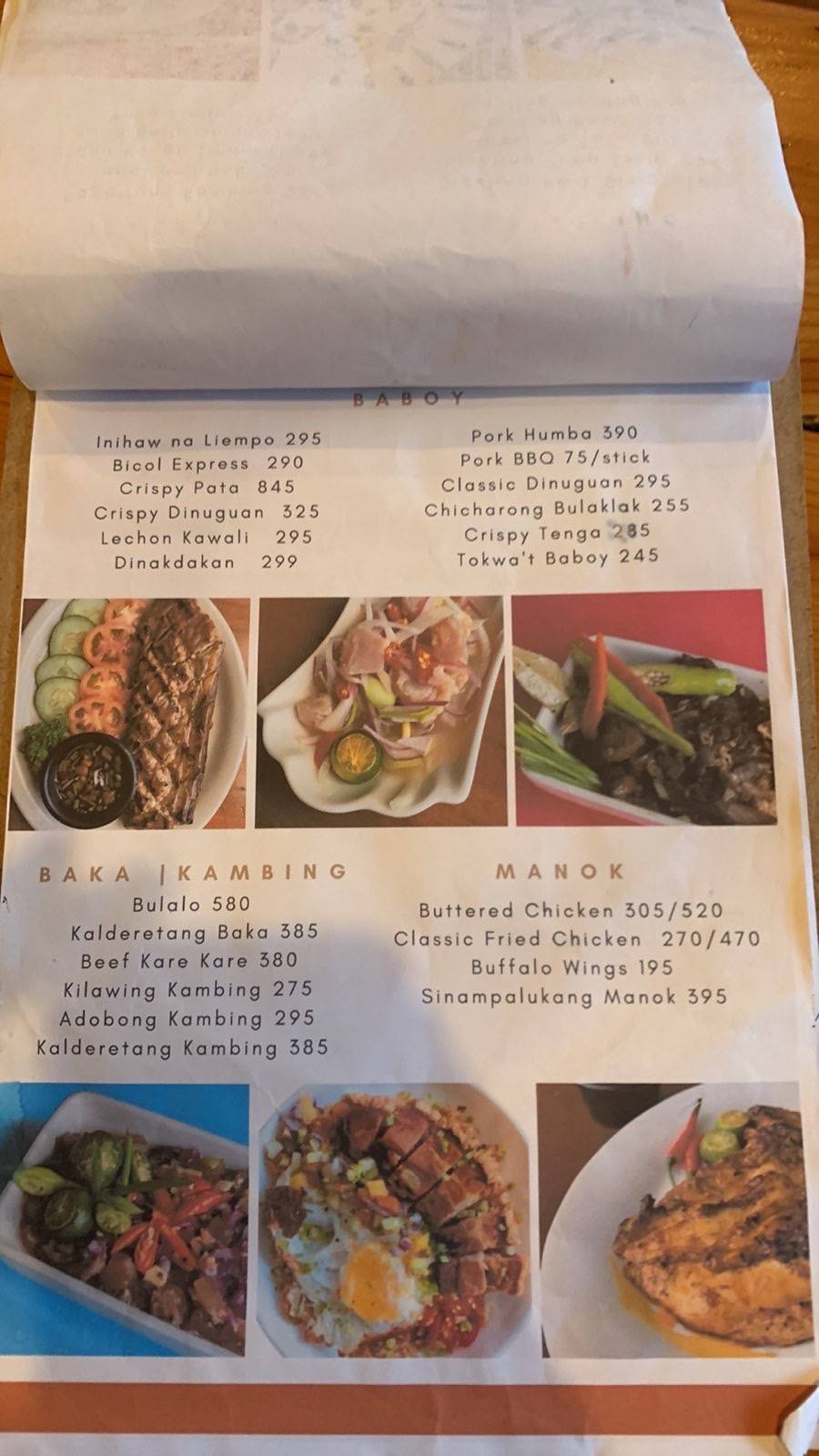 Menu at Mang Rudy's Tuna Grill & Papaitan pub & bar, Makati, Bagtikan ...