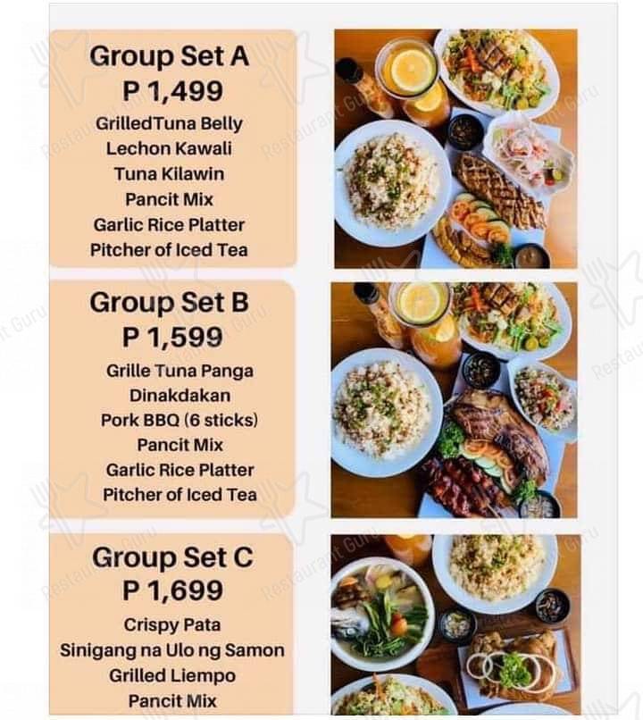 Mang Rudy's Tuna Grill & Papaitan menu