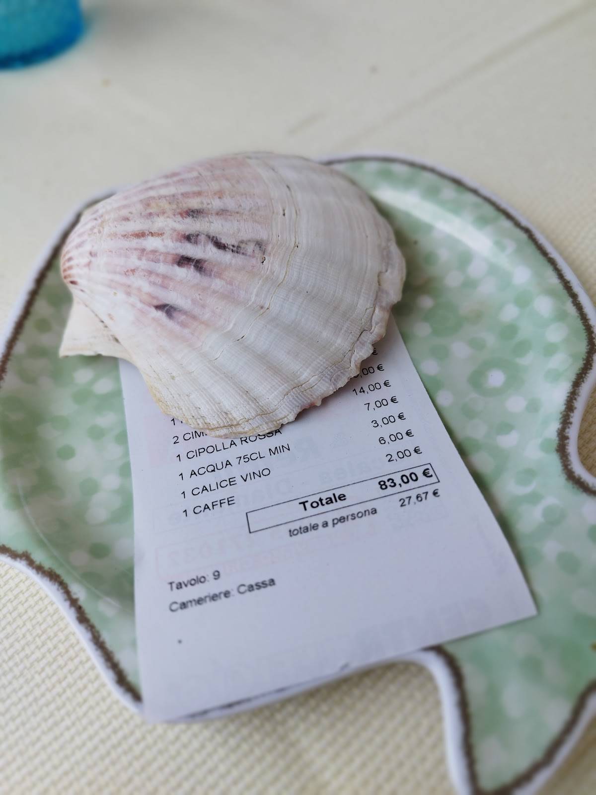 Menu di 1999 il Ristorante Porto di Maratea 