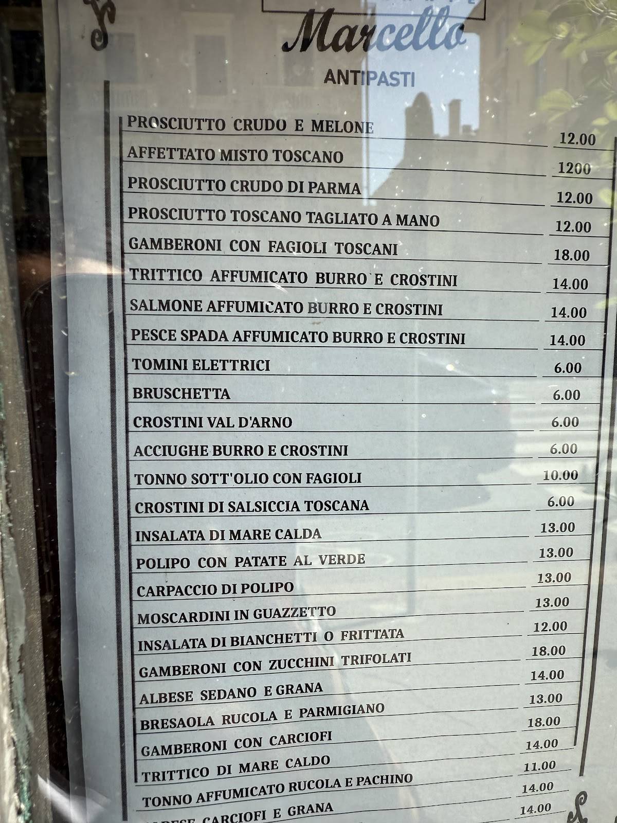 Menu di Marcello 