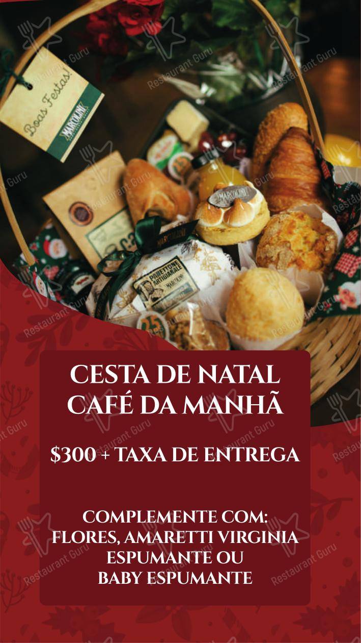 Marcolini Empório - Menu