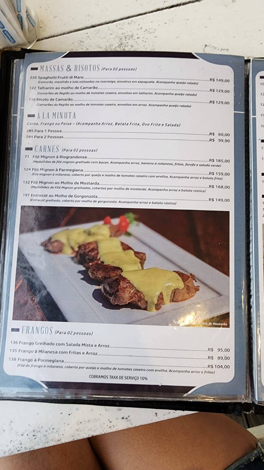 Restaurante Mariskão cardápio
