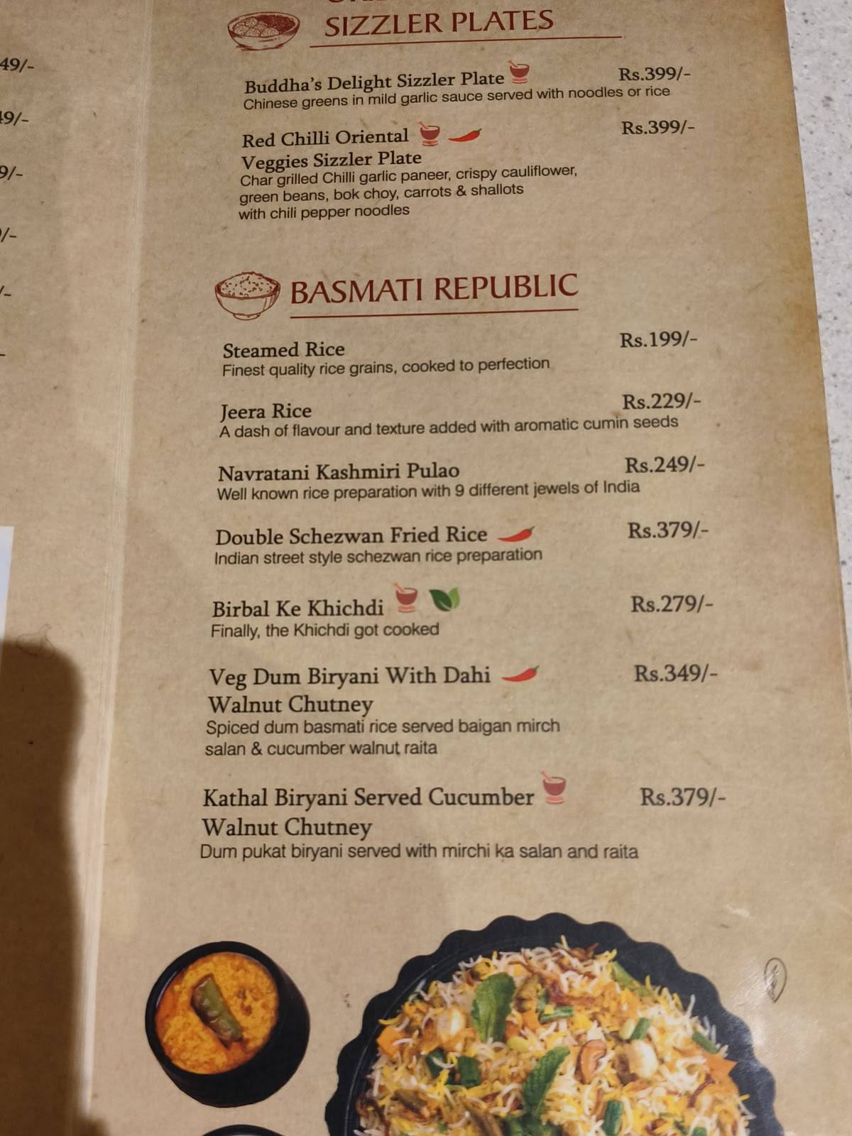 Masala Republic by Dadu's menu