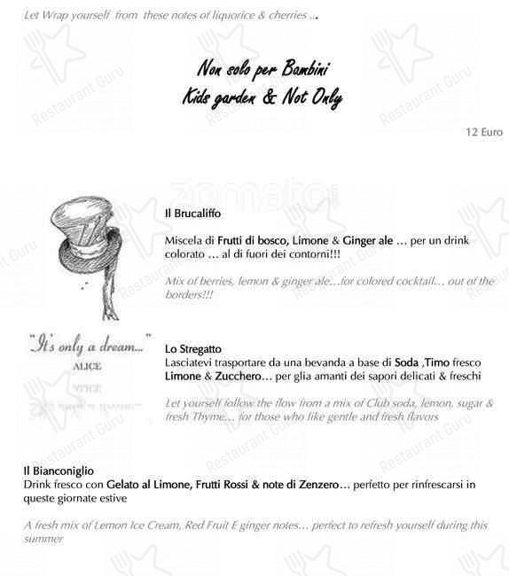 Menu de Massimo Riccioli