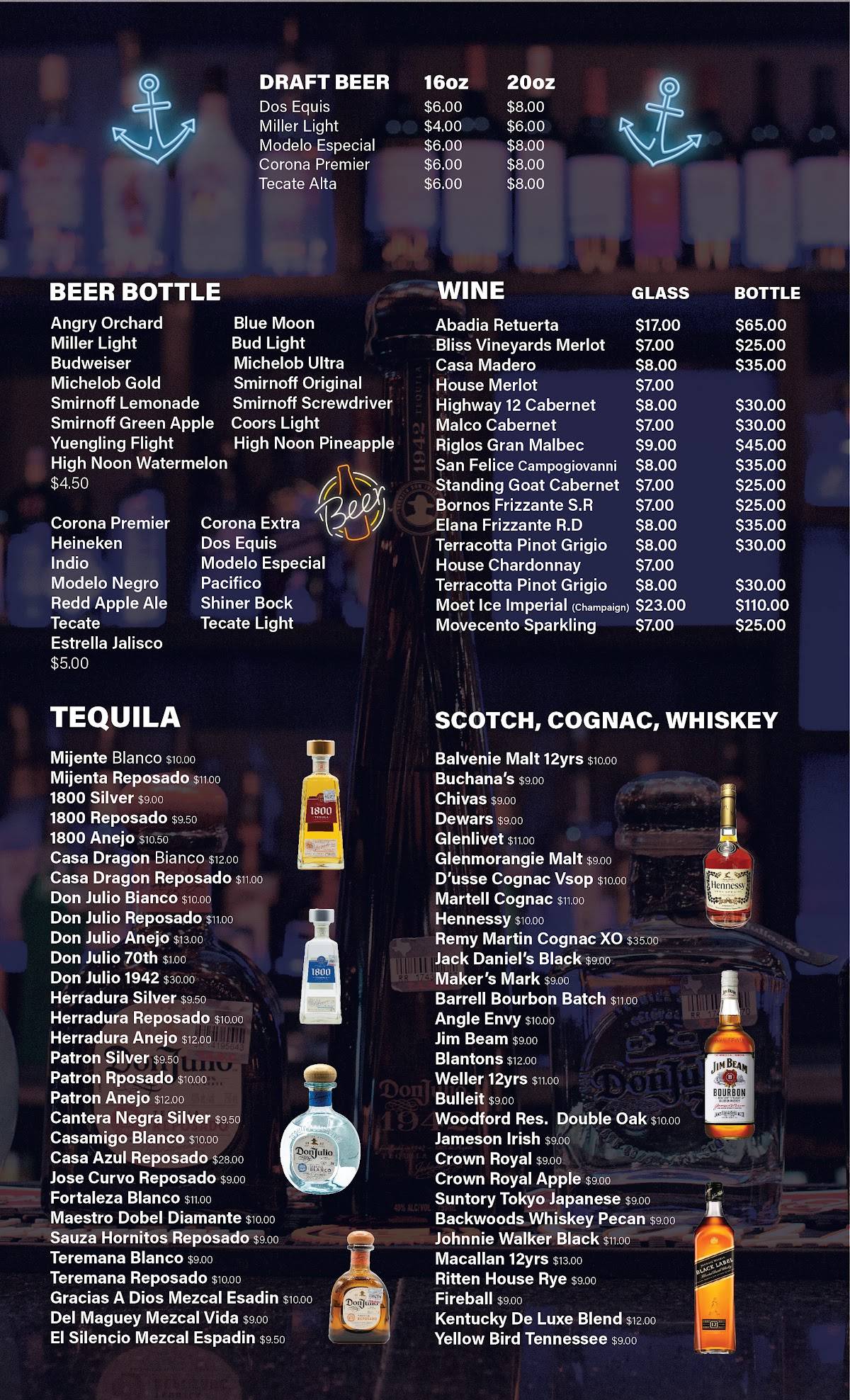 Menu at Jumping Crab Seafood & Bar, McAllen