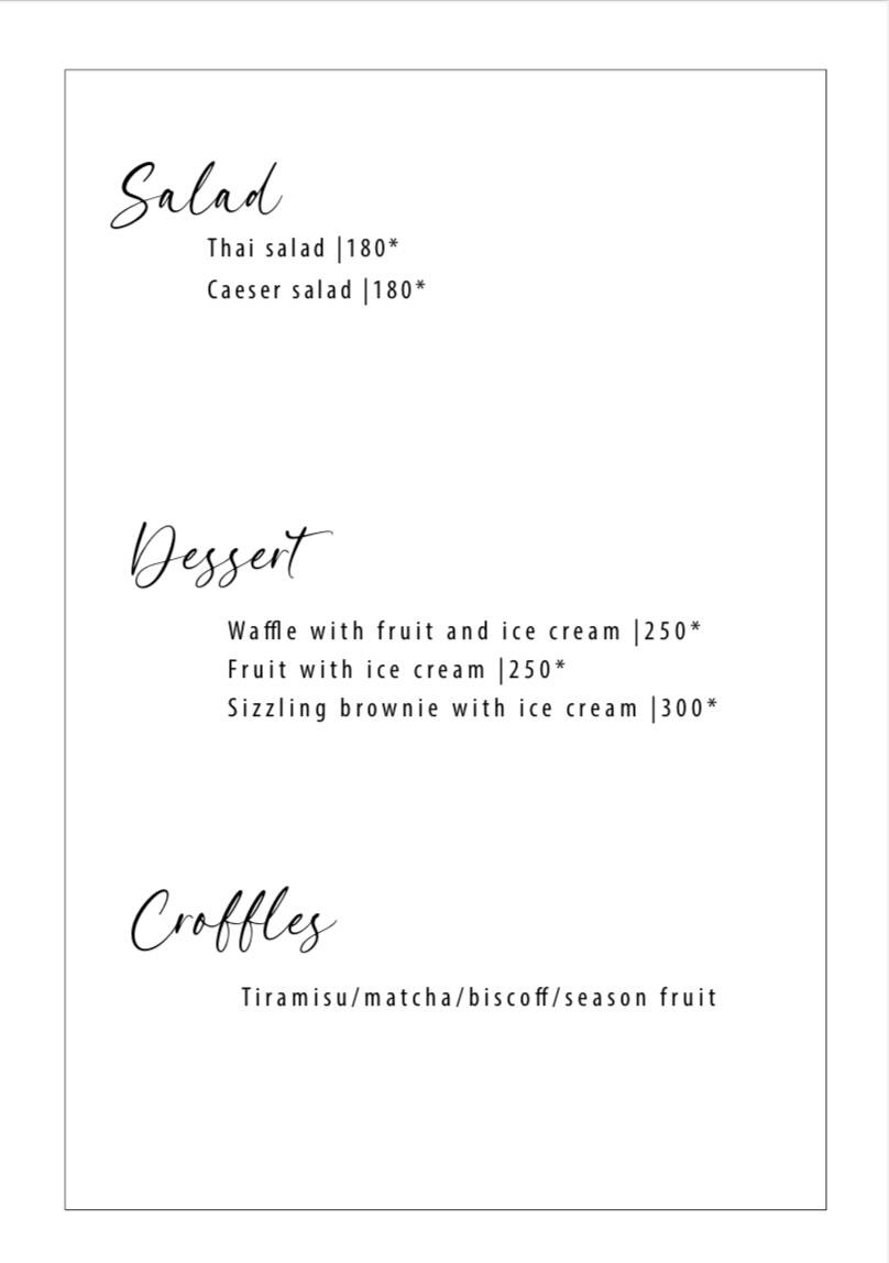 Melt Ice Cream Parlour and cafe menu