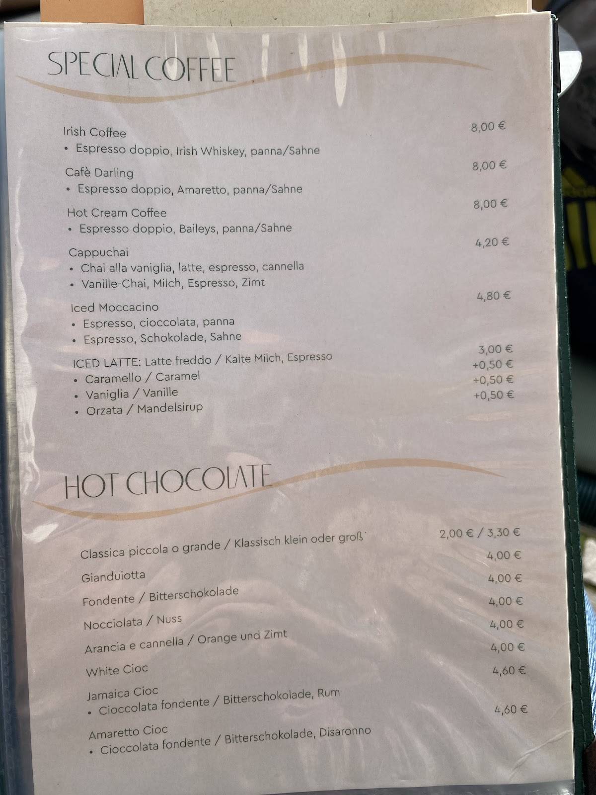 Menu di Café Darling 