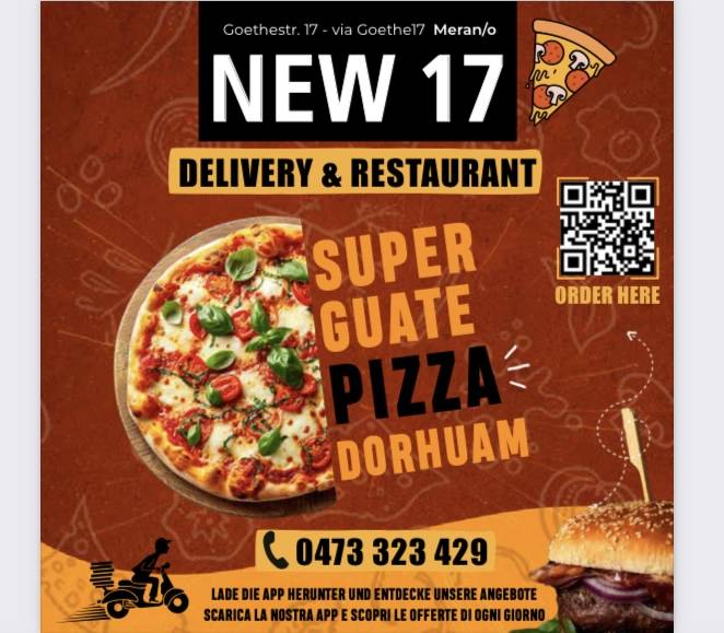 Menu de NEW 17
