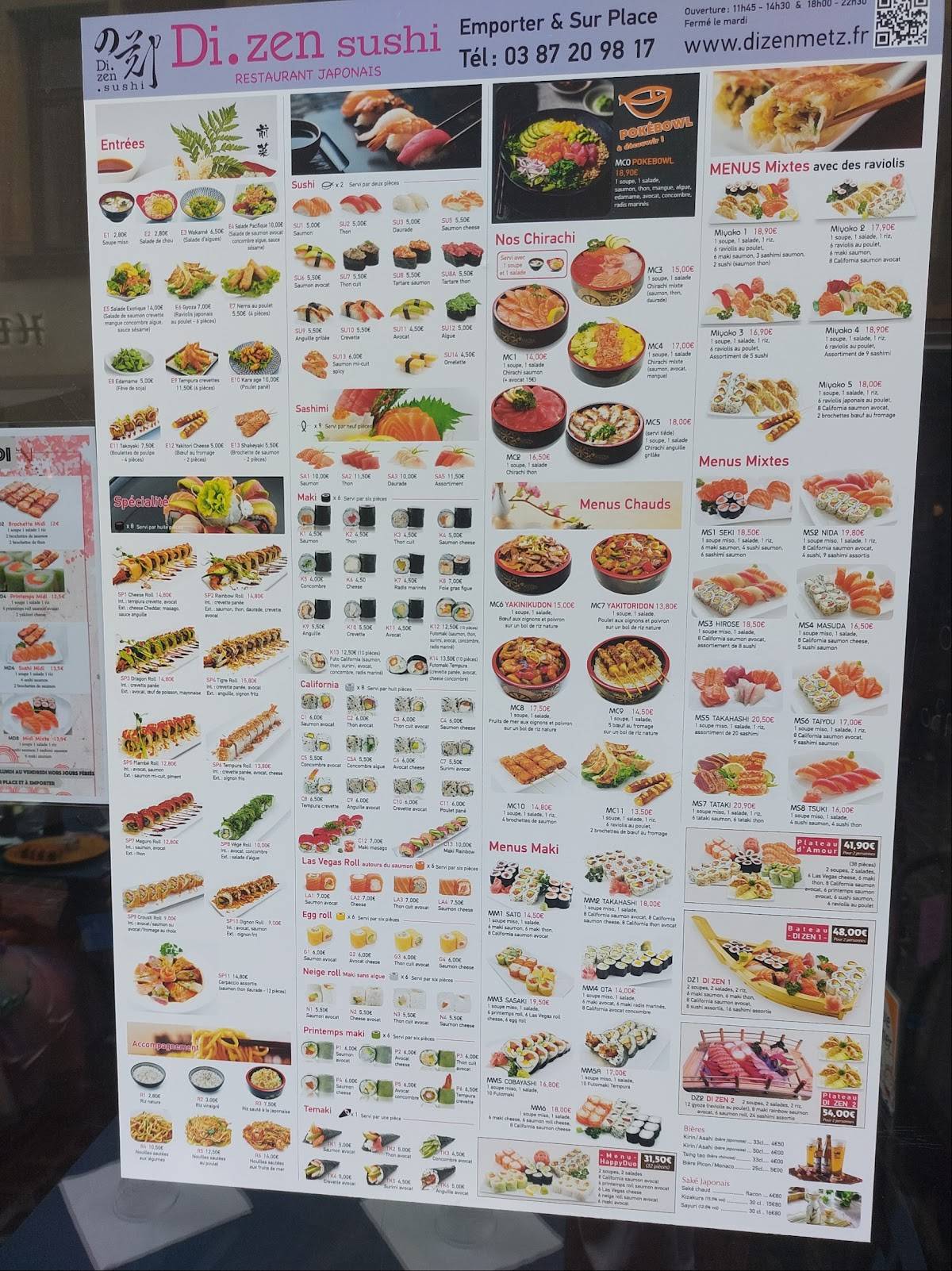 Menu de DiZen