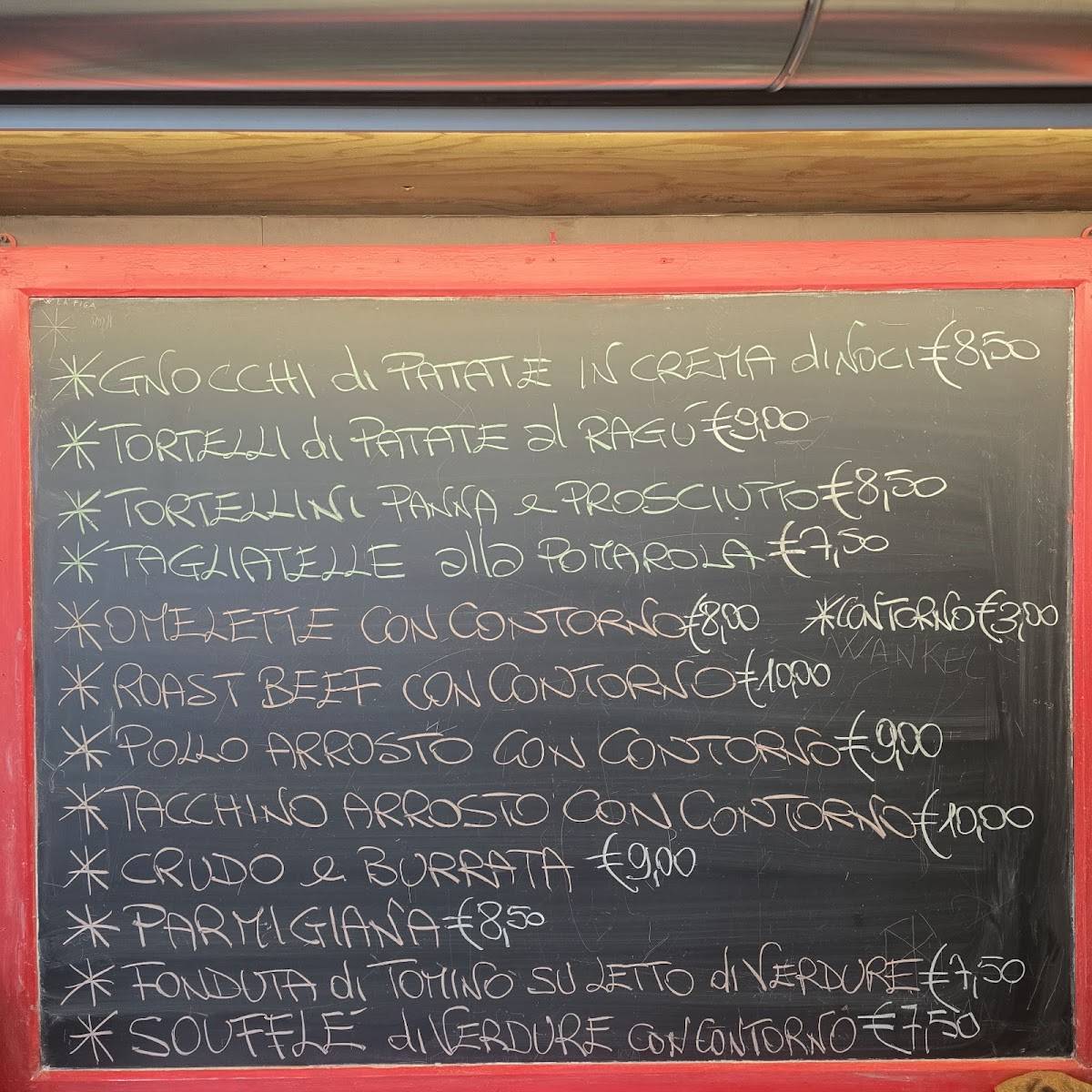 Menu di Bar In Mezz'a Campi 