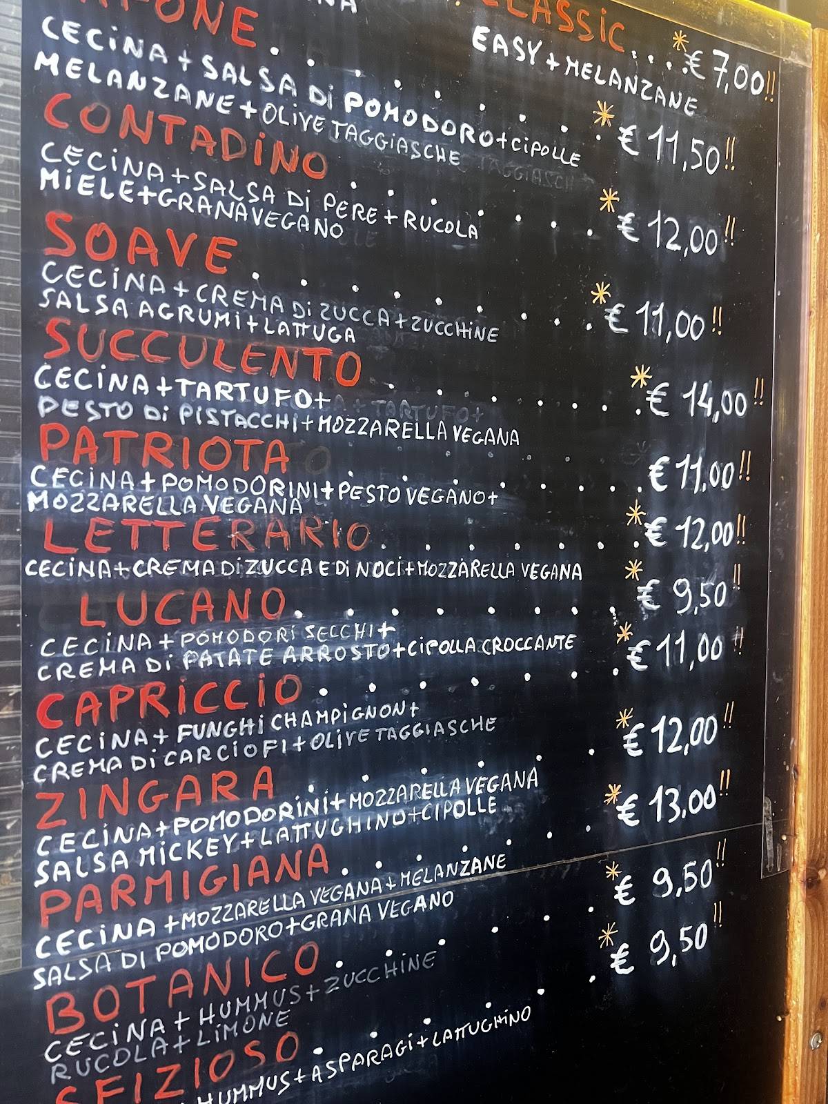 Menu di Mickey's cecineria 