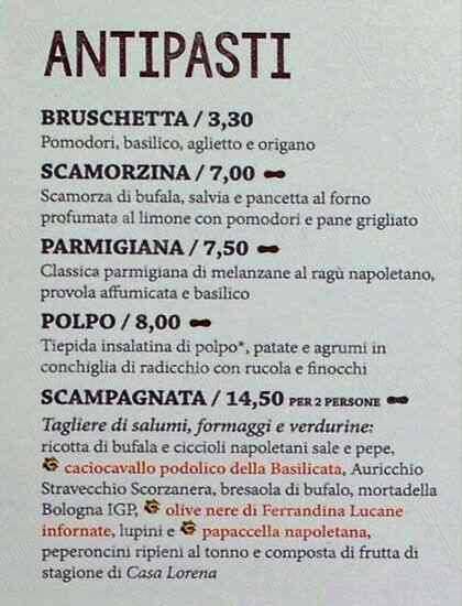 Menu di Rossopomodoro Largo La Foppa 