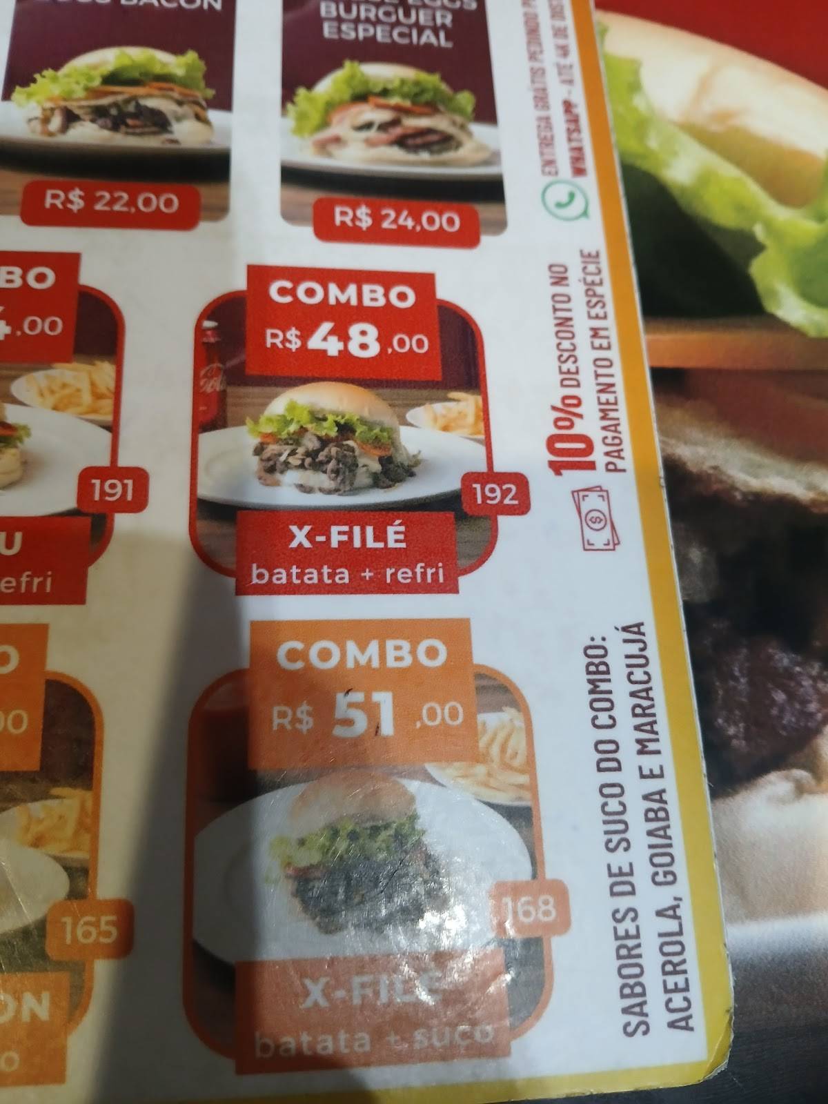 Milleo Lanches cardápio