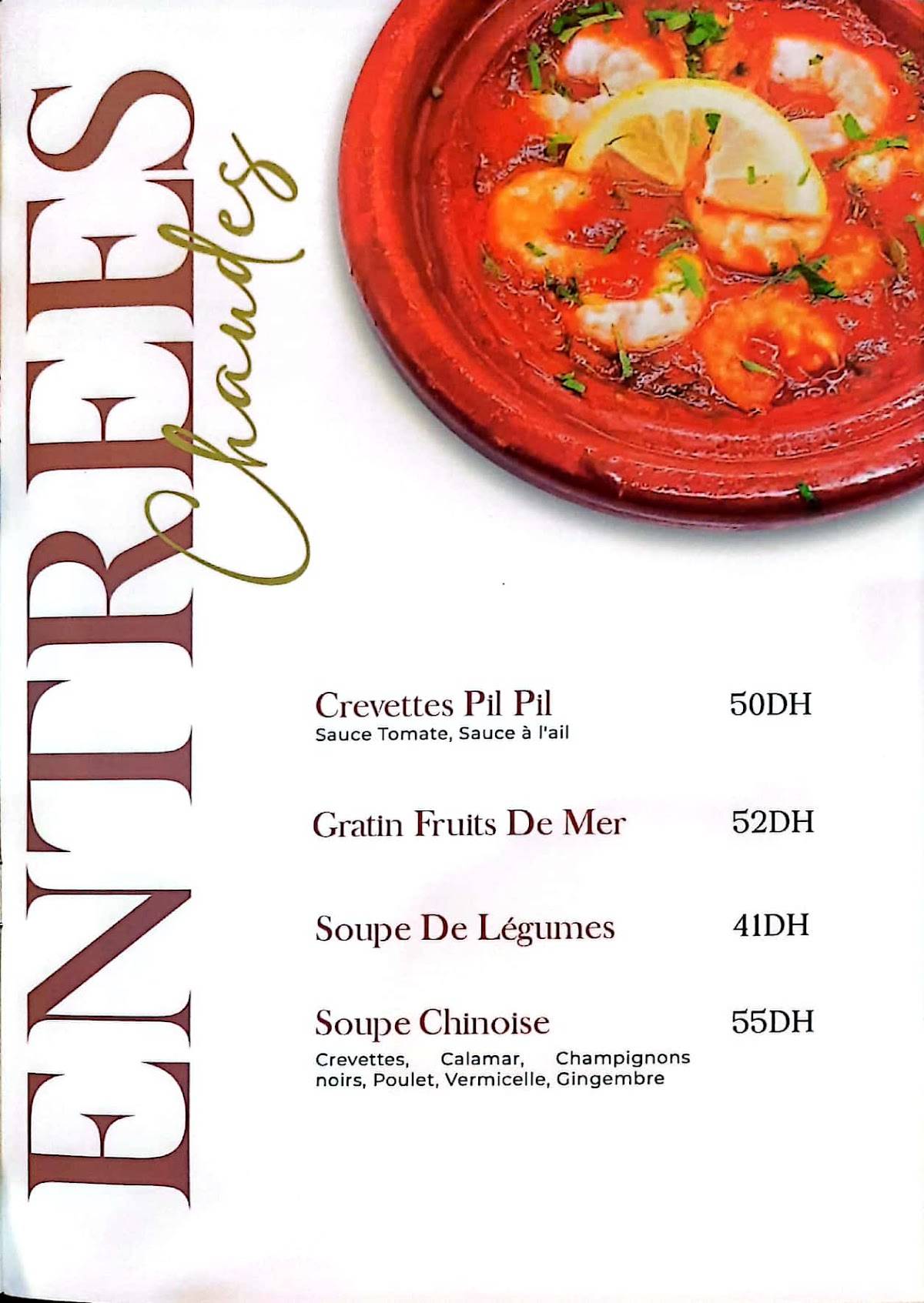 Menu de Mini House
