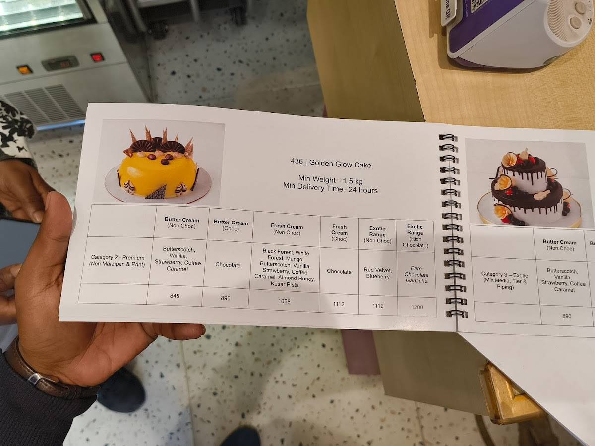 Mio Amore menu