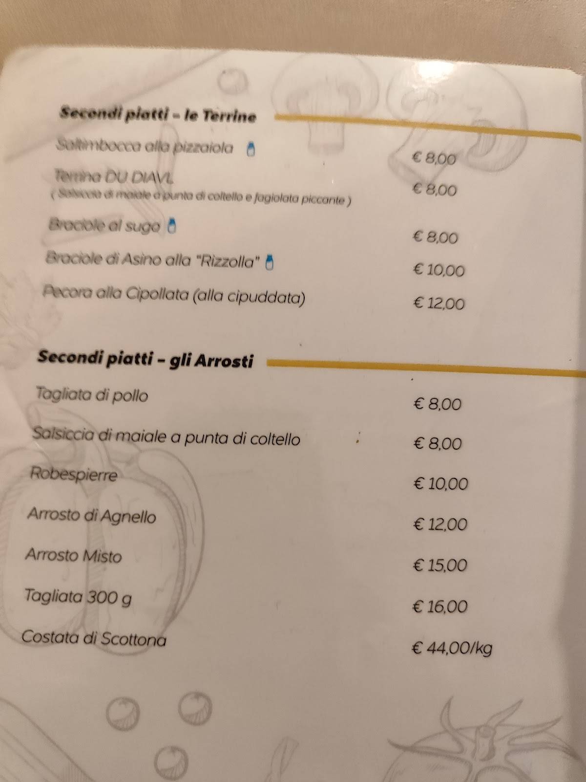 Menu di Mo È Osteria 
