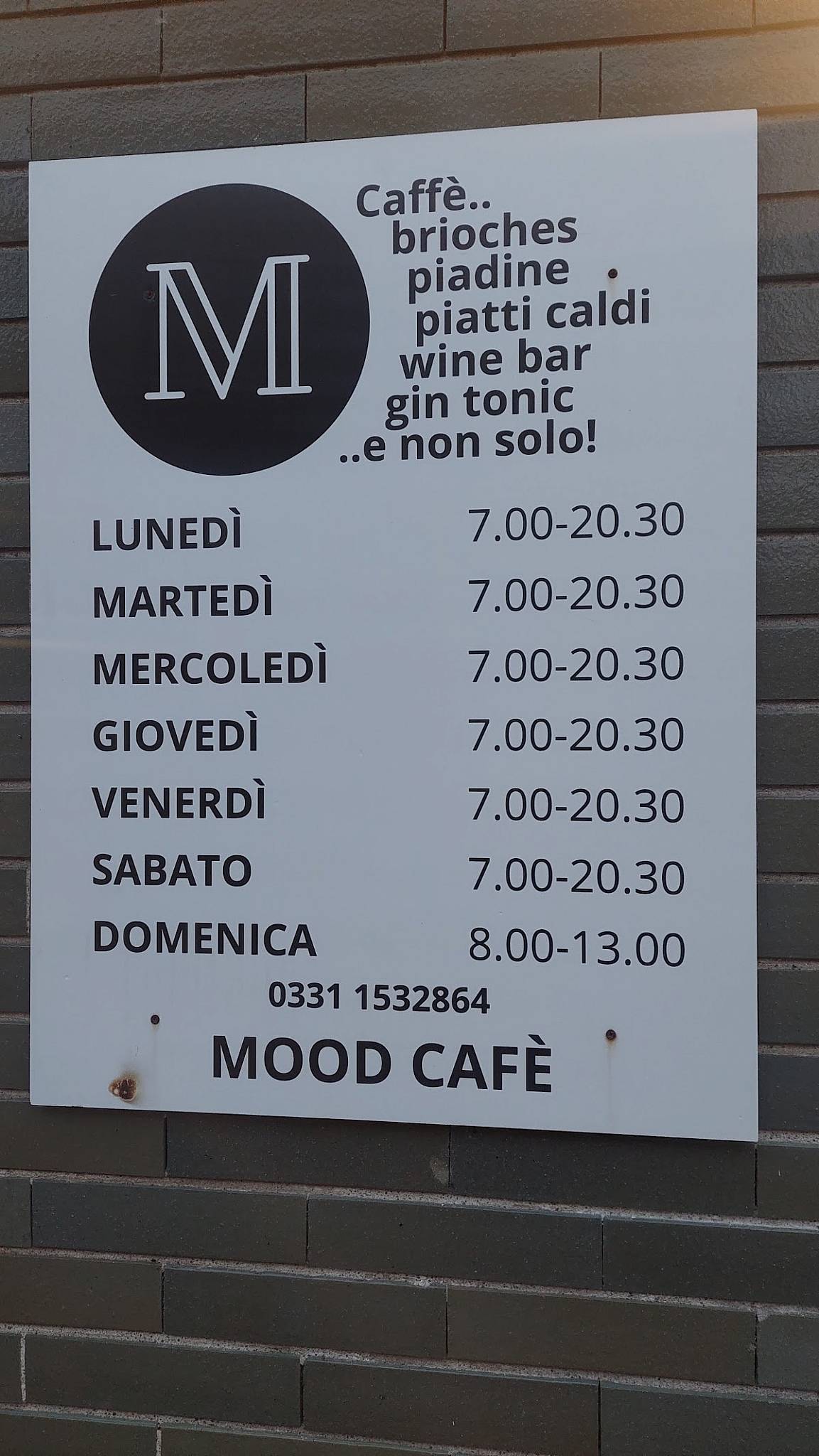 Menu di Mood Cafè 