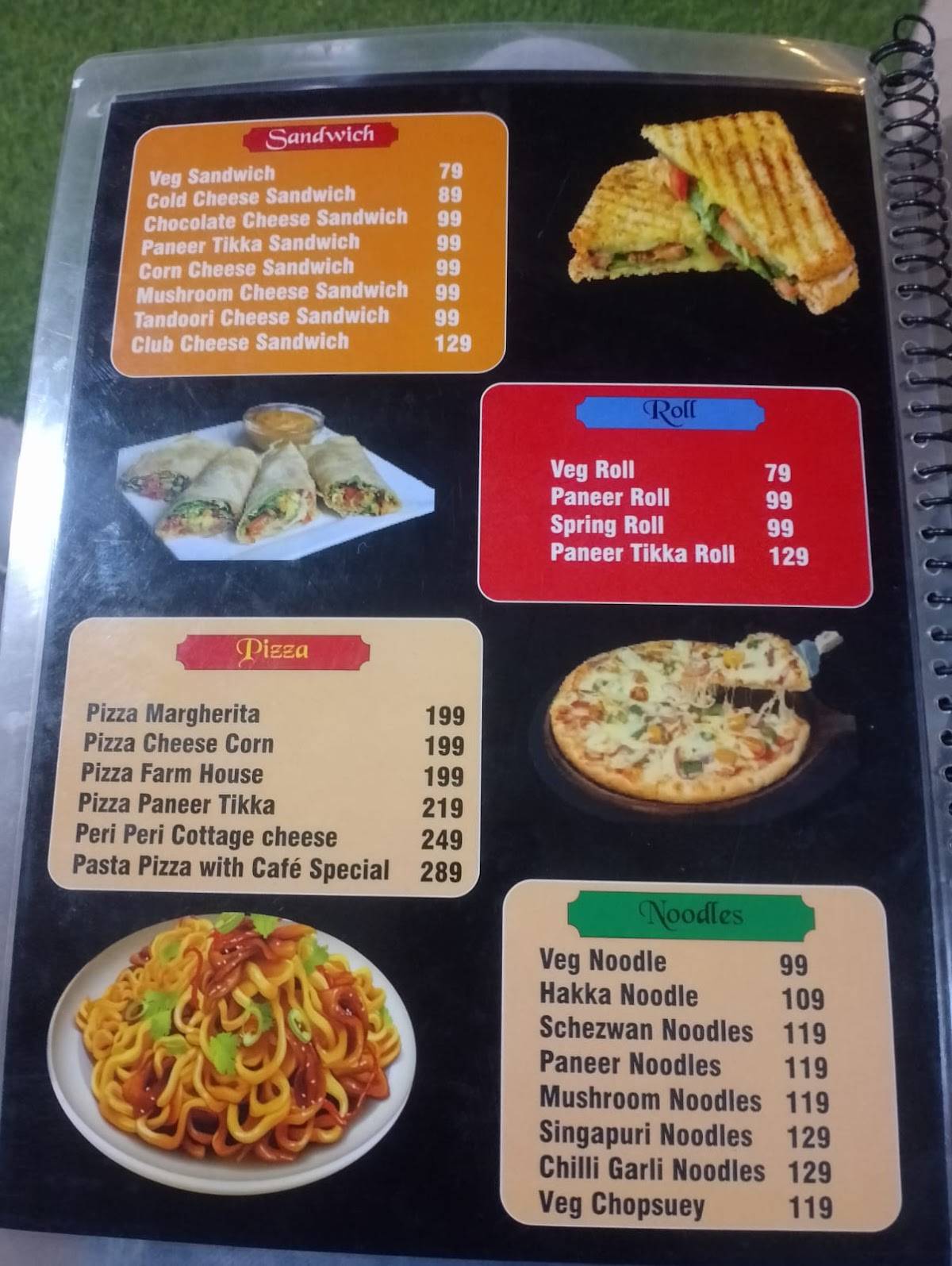 Moon Light Cafe & Club menu