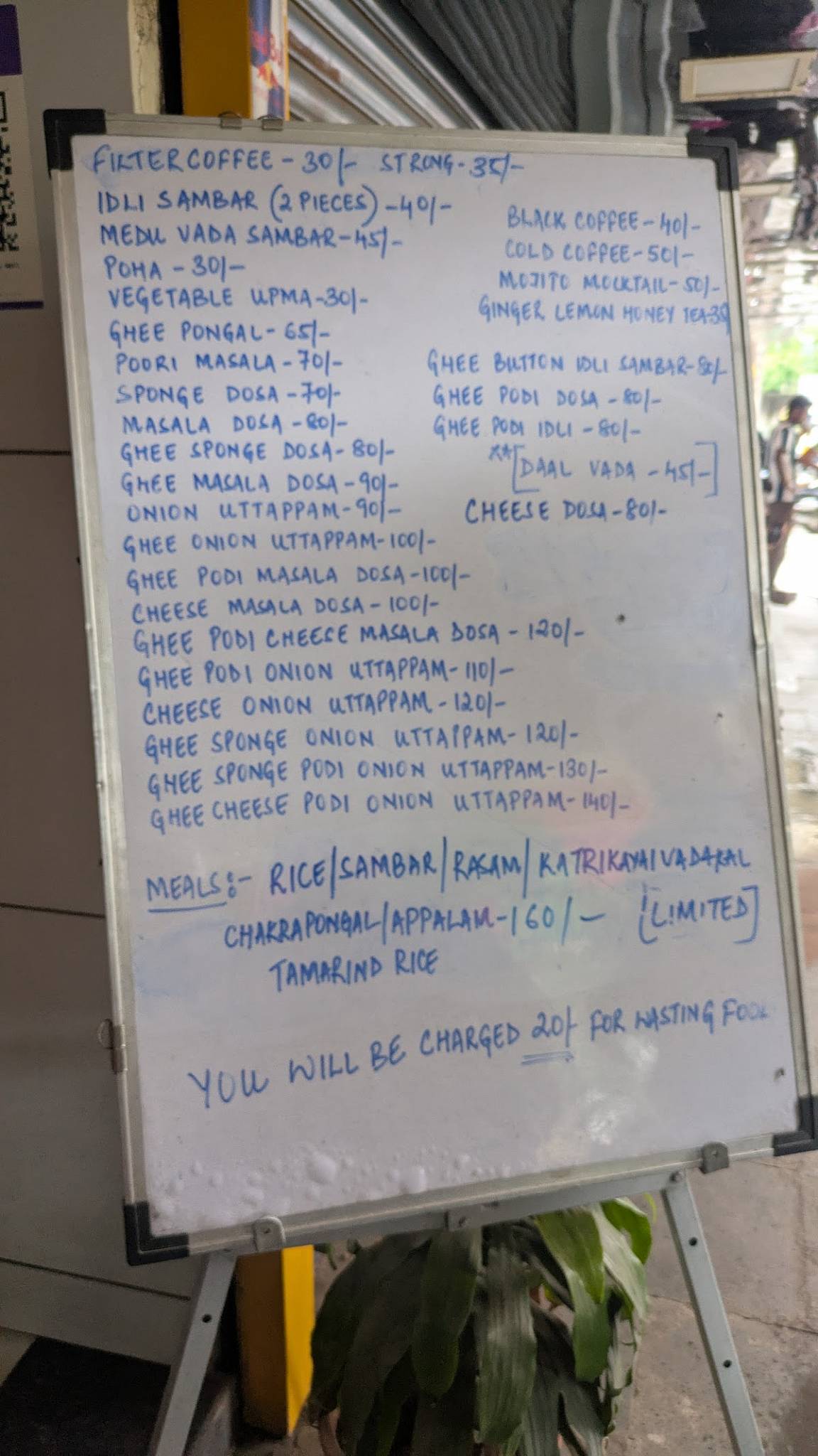 Mr and Mrs Iyer's Kitchen menu