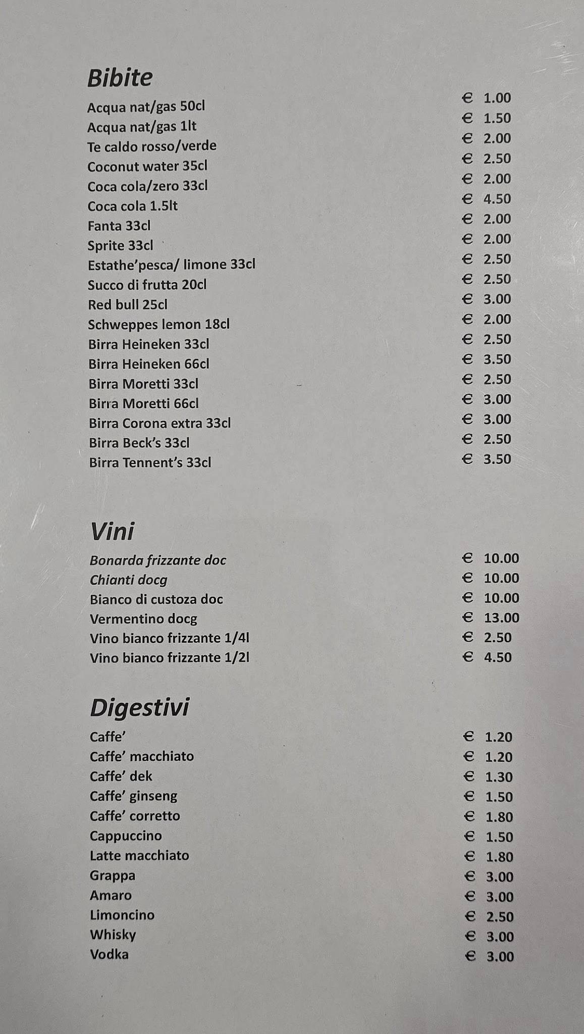 Menu di Mr.Chen Genova 