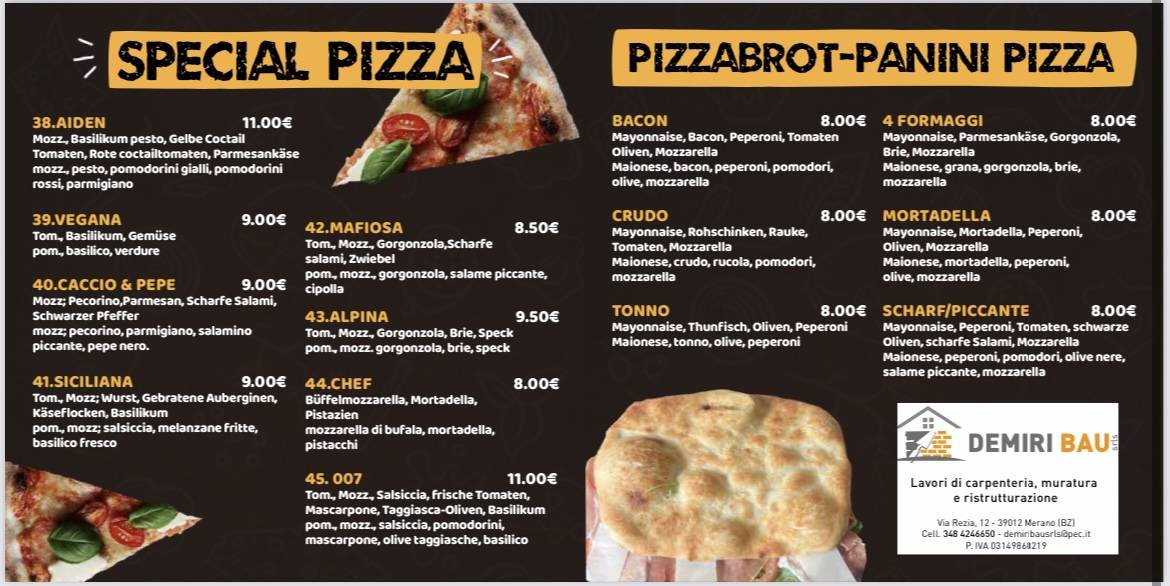 Menu de NEW 17