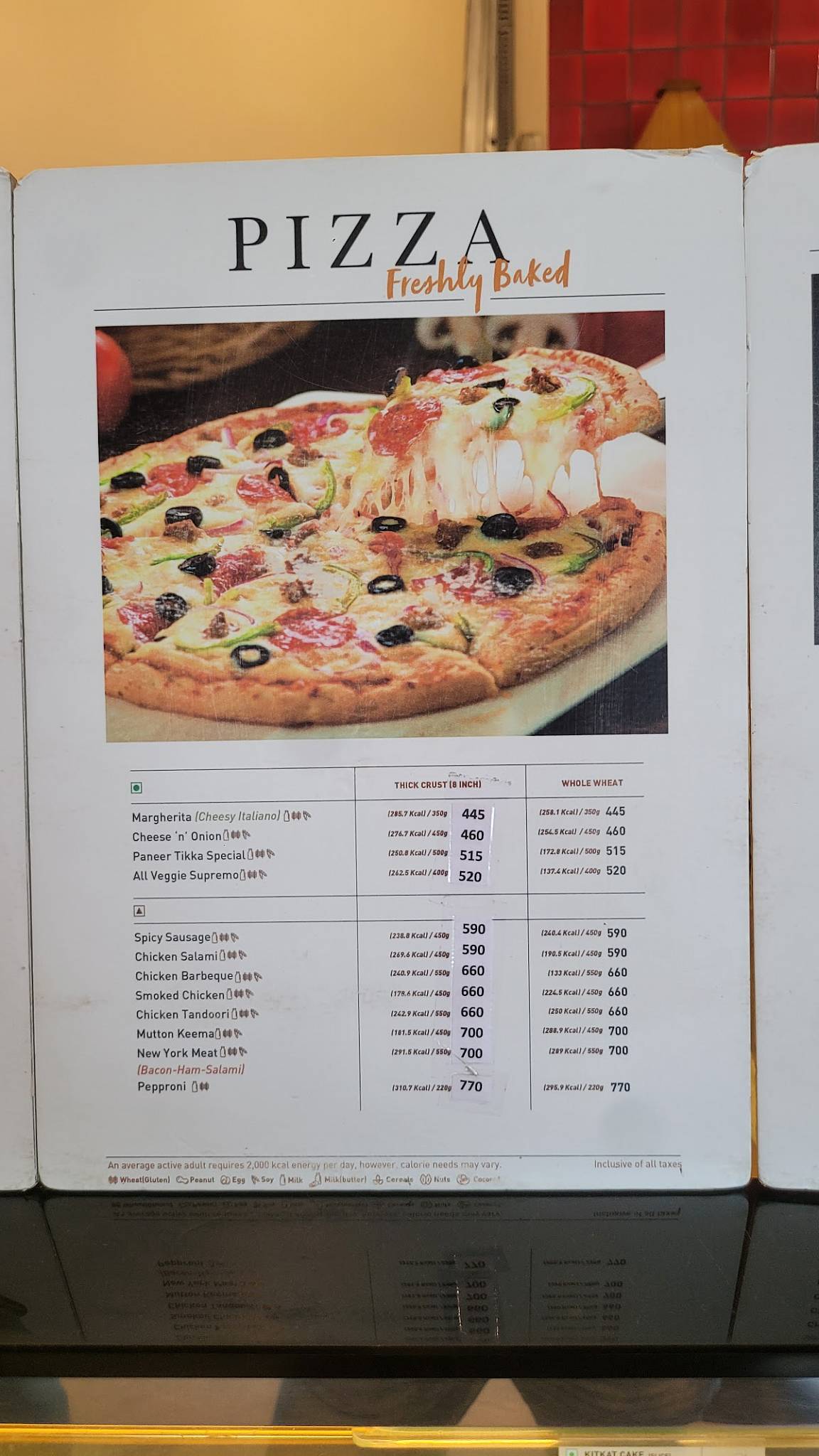 NIK BAKER'S menu