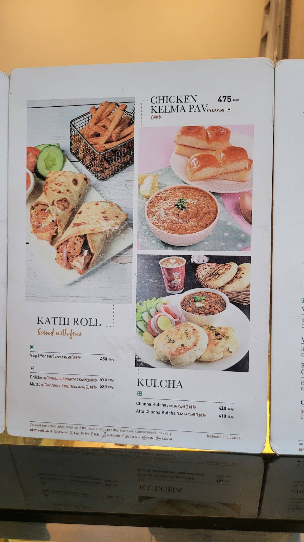 NIK BAKER'S menu