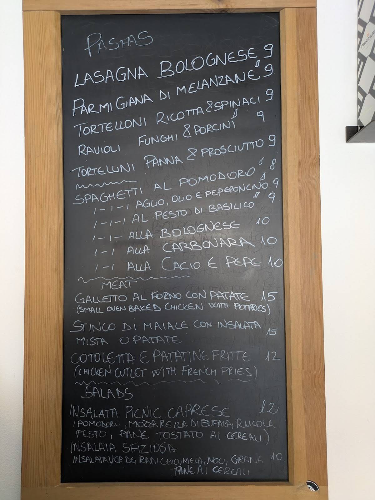 Menu di PicNic & More 