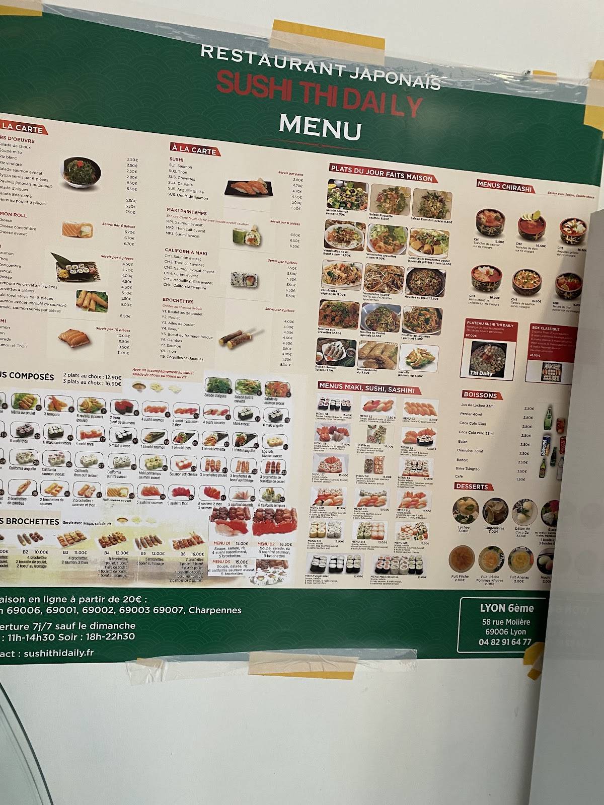 Menu de Nakata Garibaldi